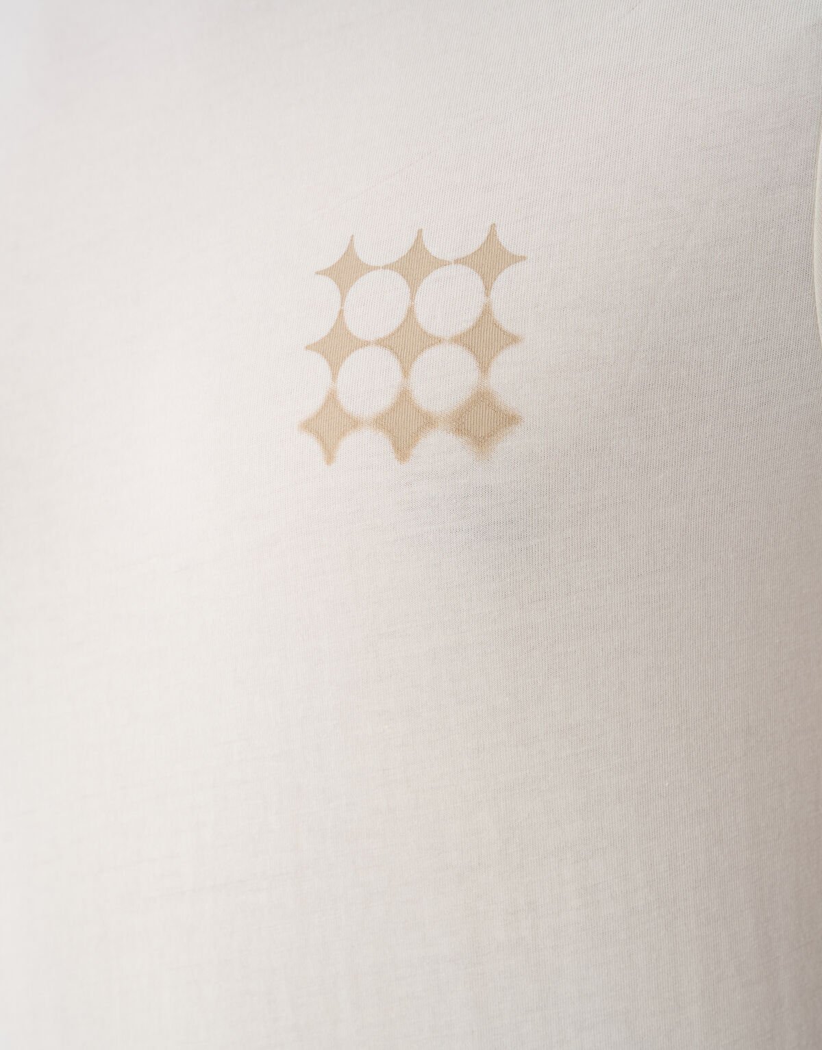 Multi Sparkle Logo T-shirt Gebroken Wit SHOEBY MEN