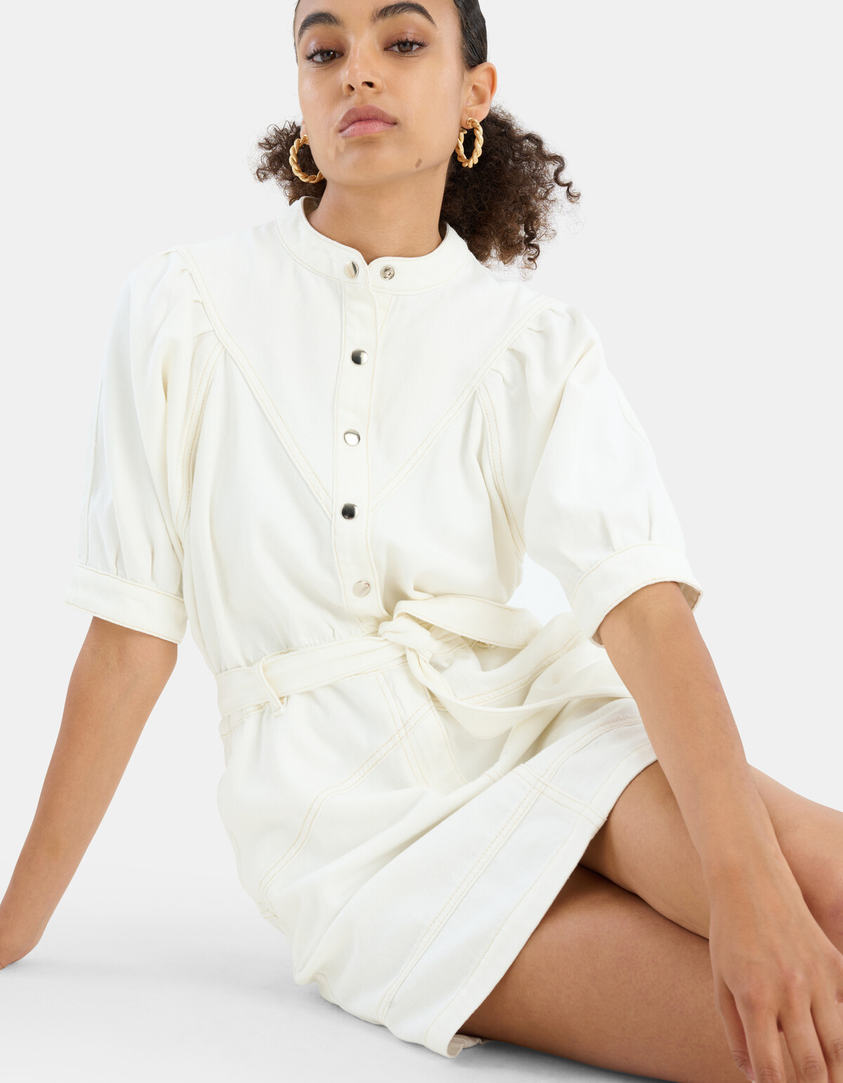 Witte Denim Jurk EKSEPT
