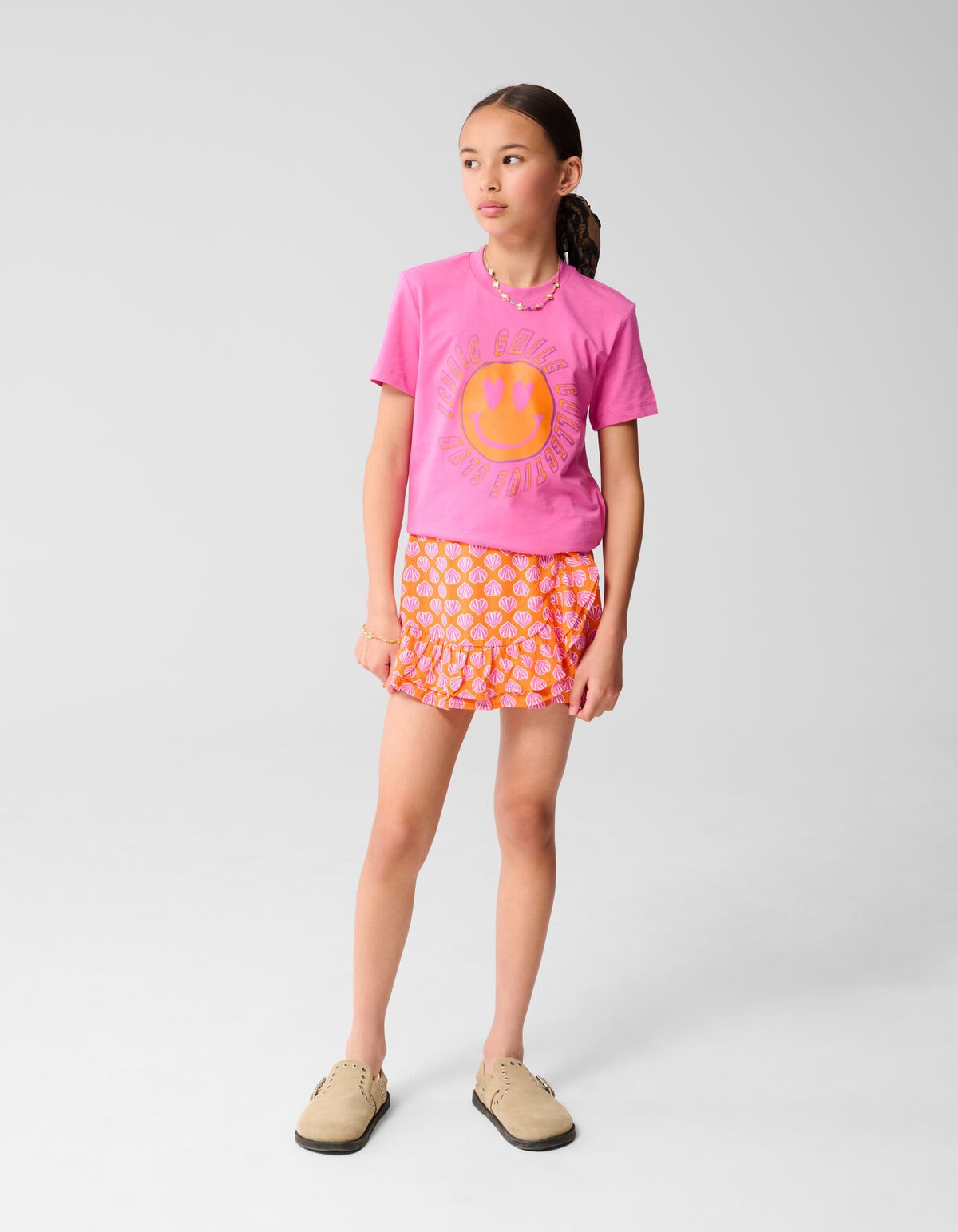 Schelpen Skort Oranje SHOEBY GIRLS