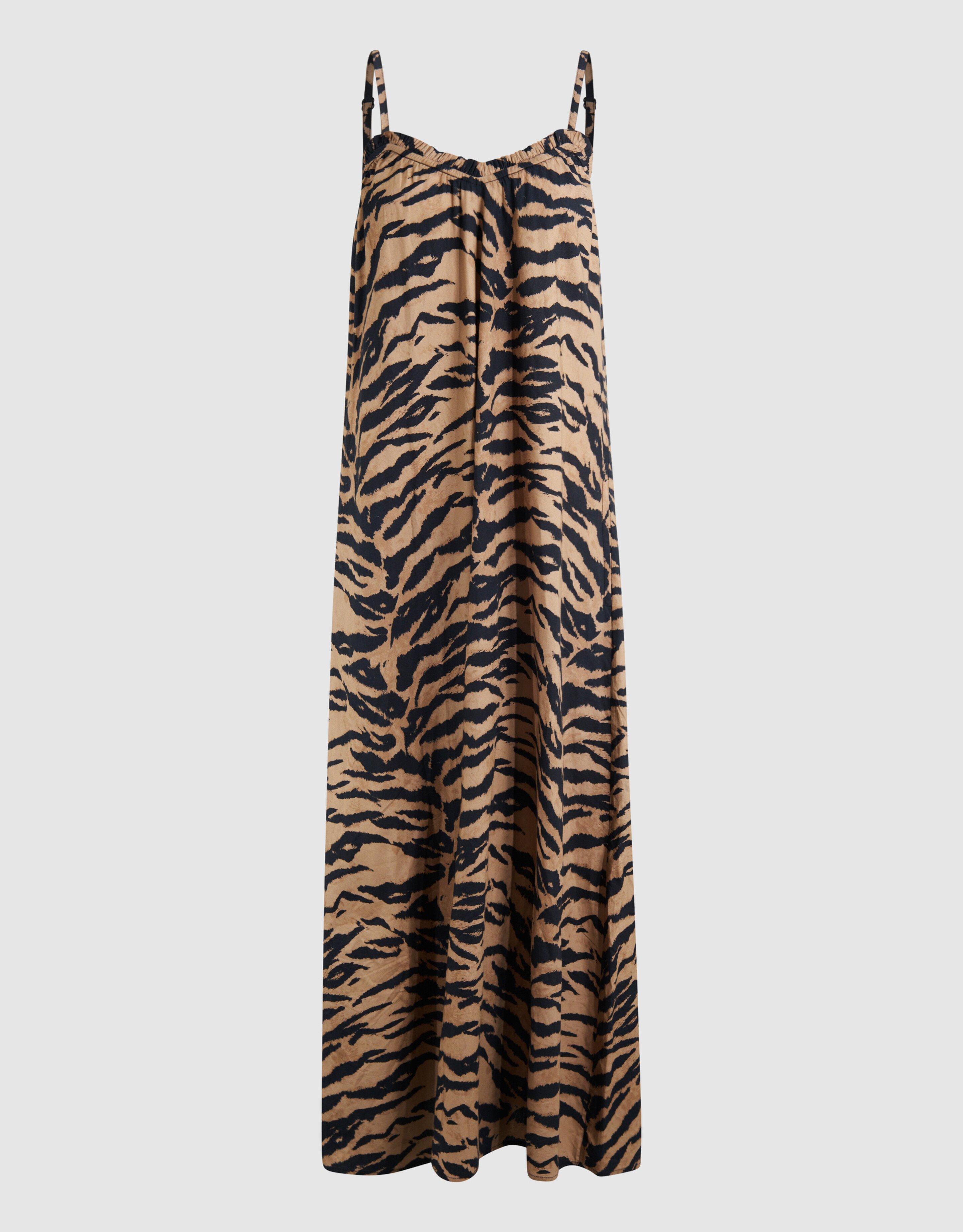 Tiger Maxi Jurk Bruin SHOEBY WOMEN