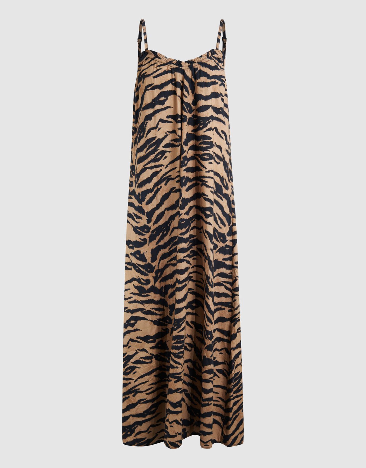 Tiger Maxi Jurk Bruin SHOEBY WOMEN
