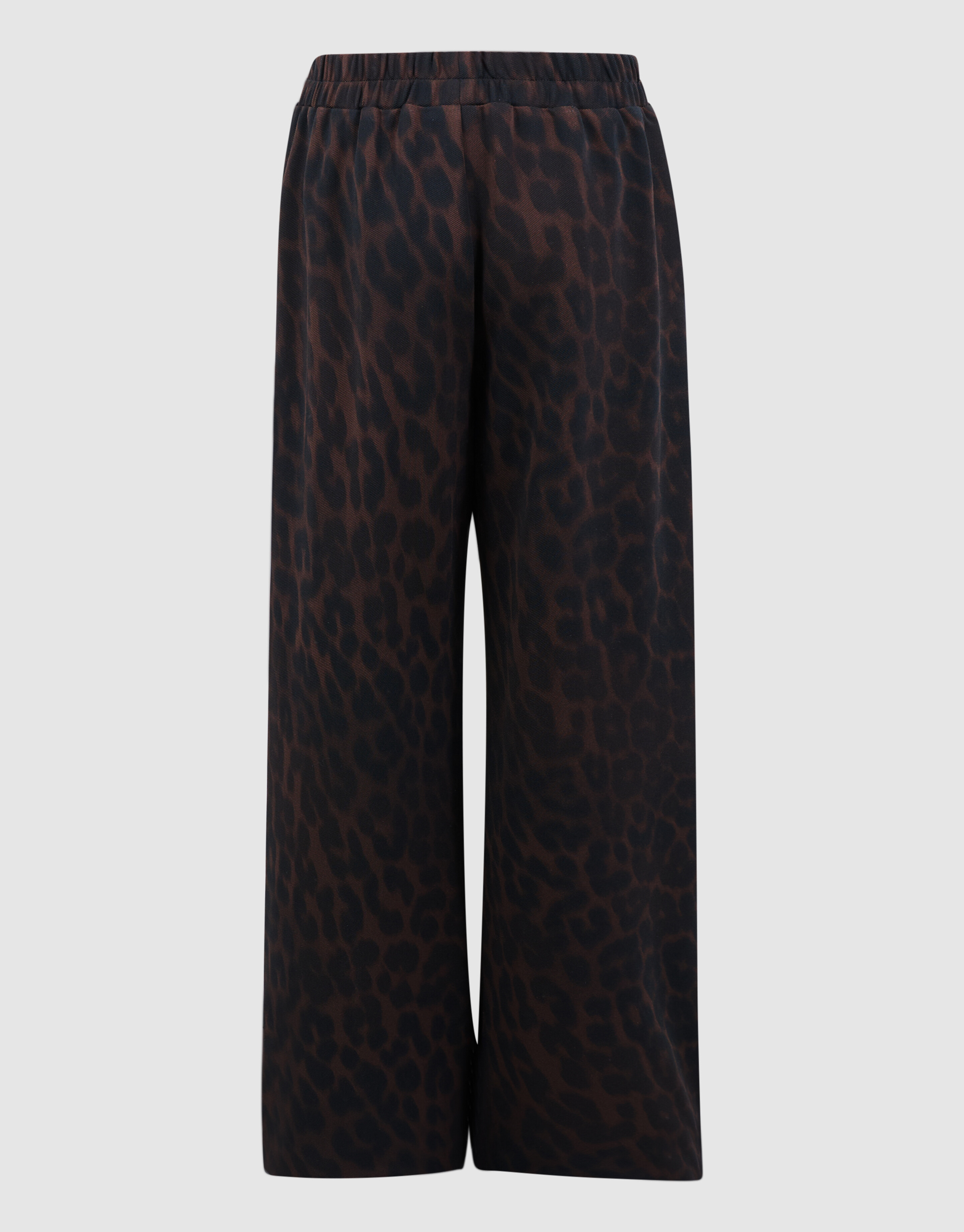 Leopard Stripe Wide Leg Fit Broek Donkerbruin SHOEBY GIRLS