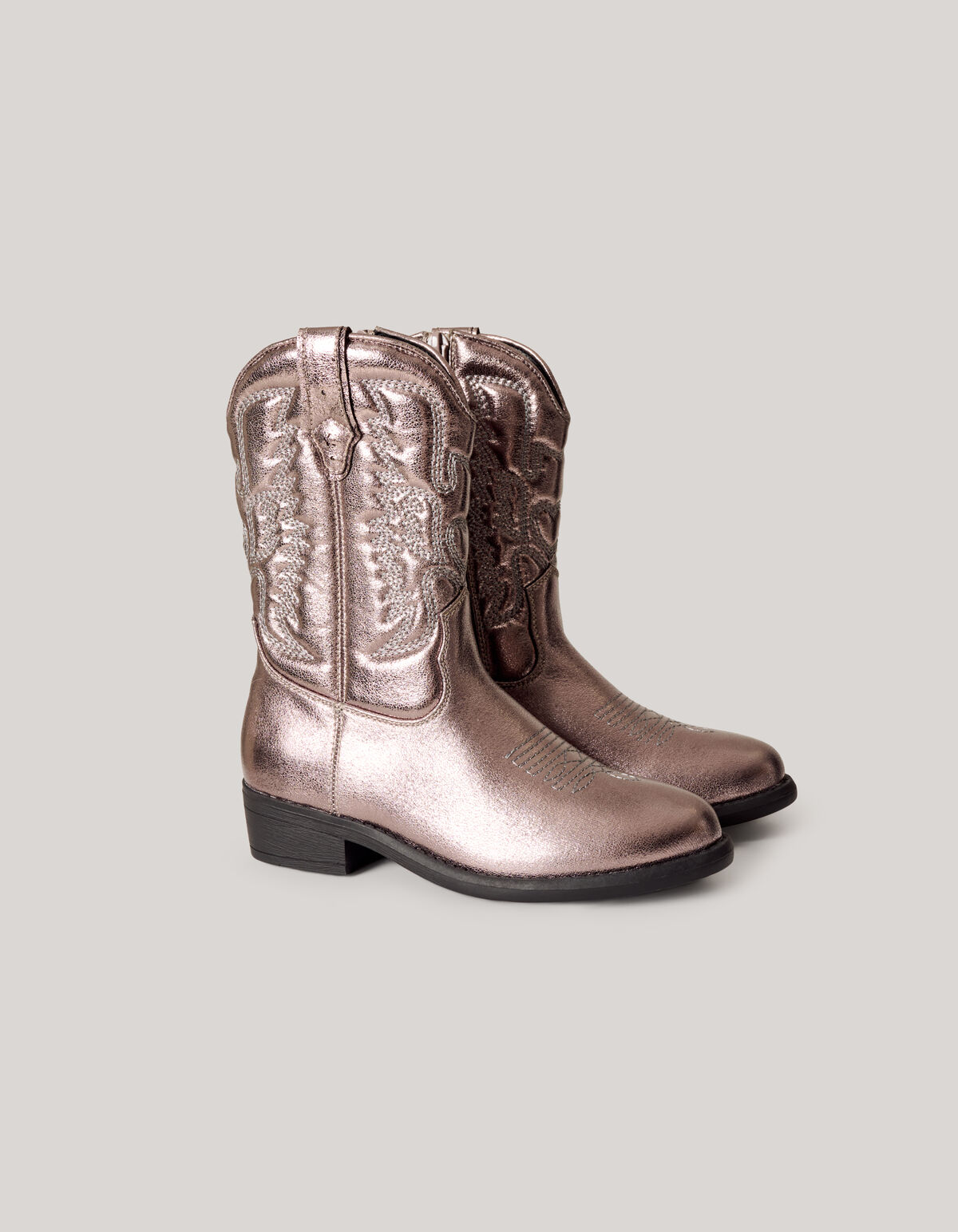 Metallic Cowboylaarzen Goud SCHOENEN SHOEBY