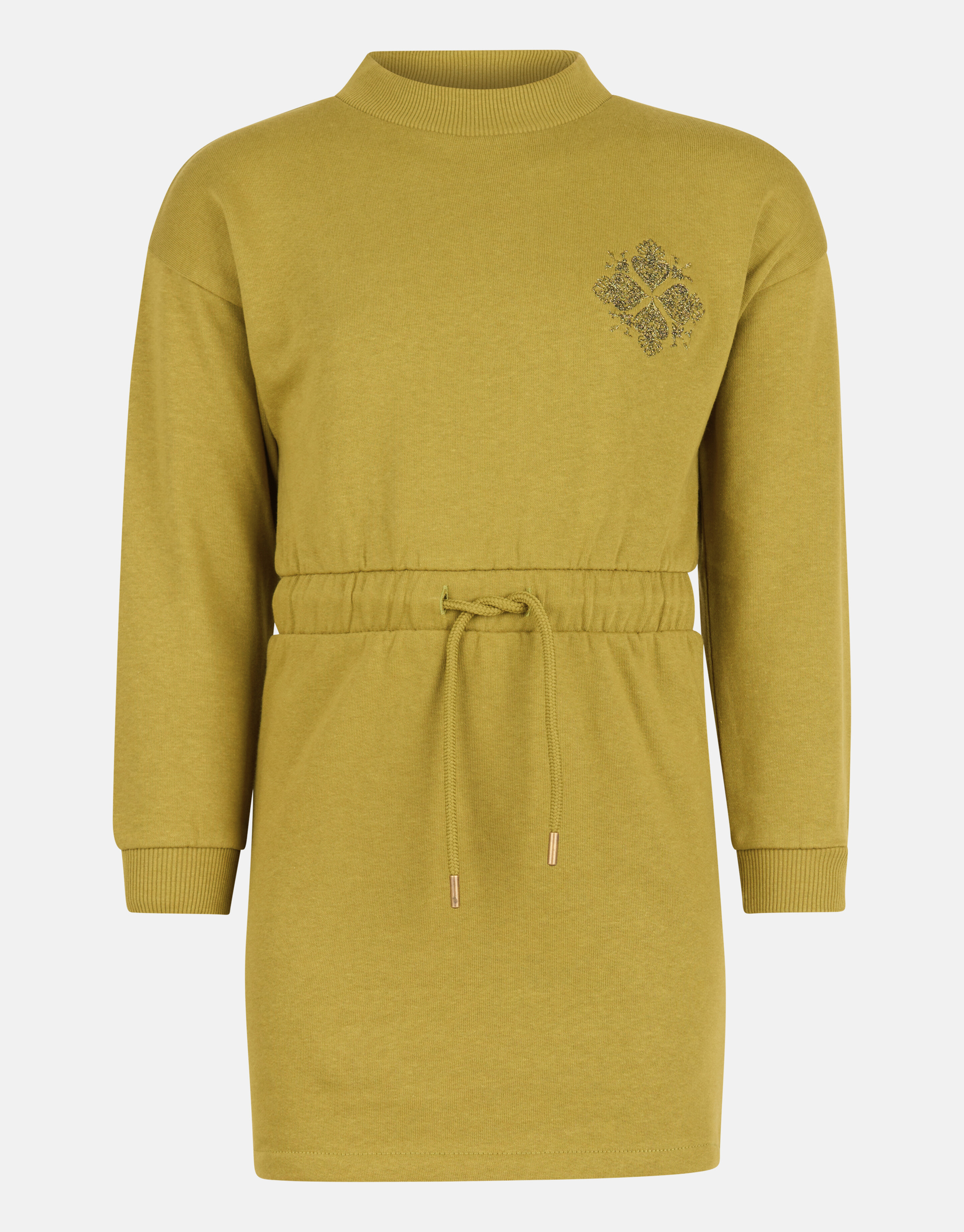 Embroidery Sweater Jurk Groen SHOEBY GIRLS