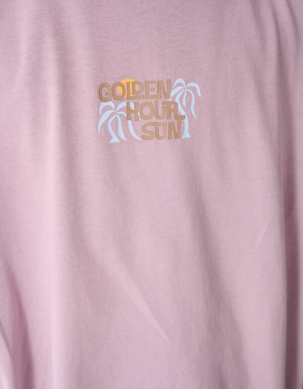Golden Hour Artwork T-shirt Lichtpaars SHOEBY BOYS