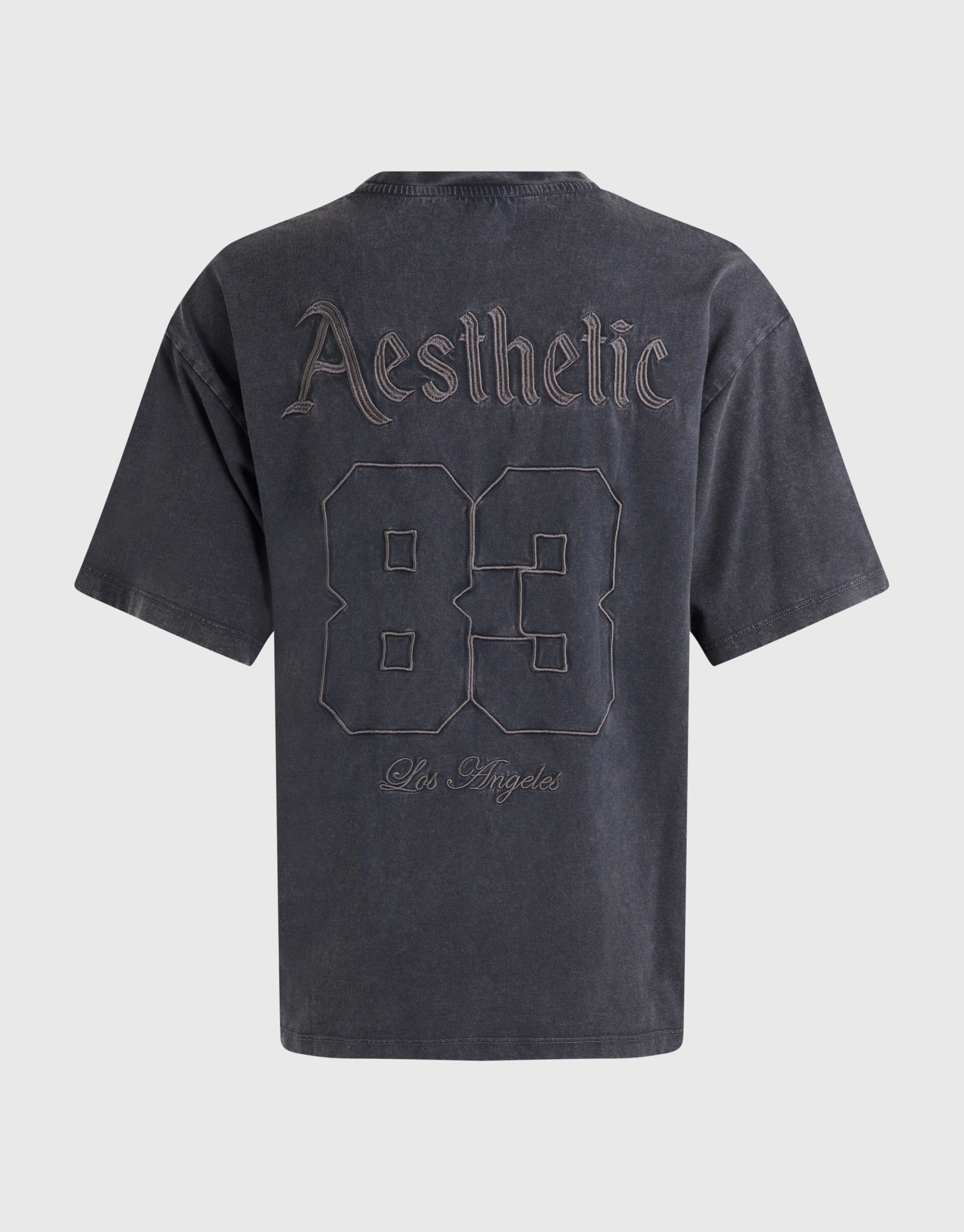 Aesthetic Washed T-shirt Donkergrijs SHOEBY WOMEN