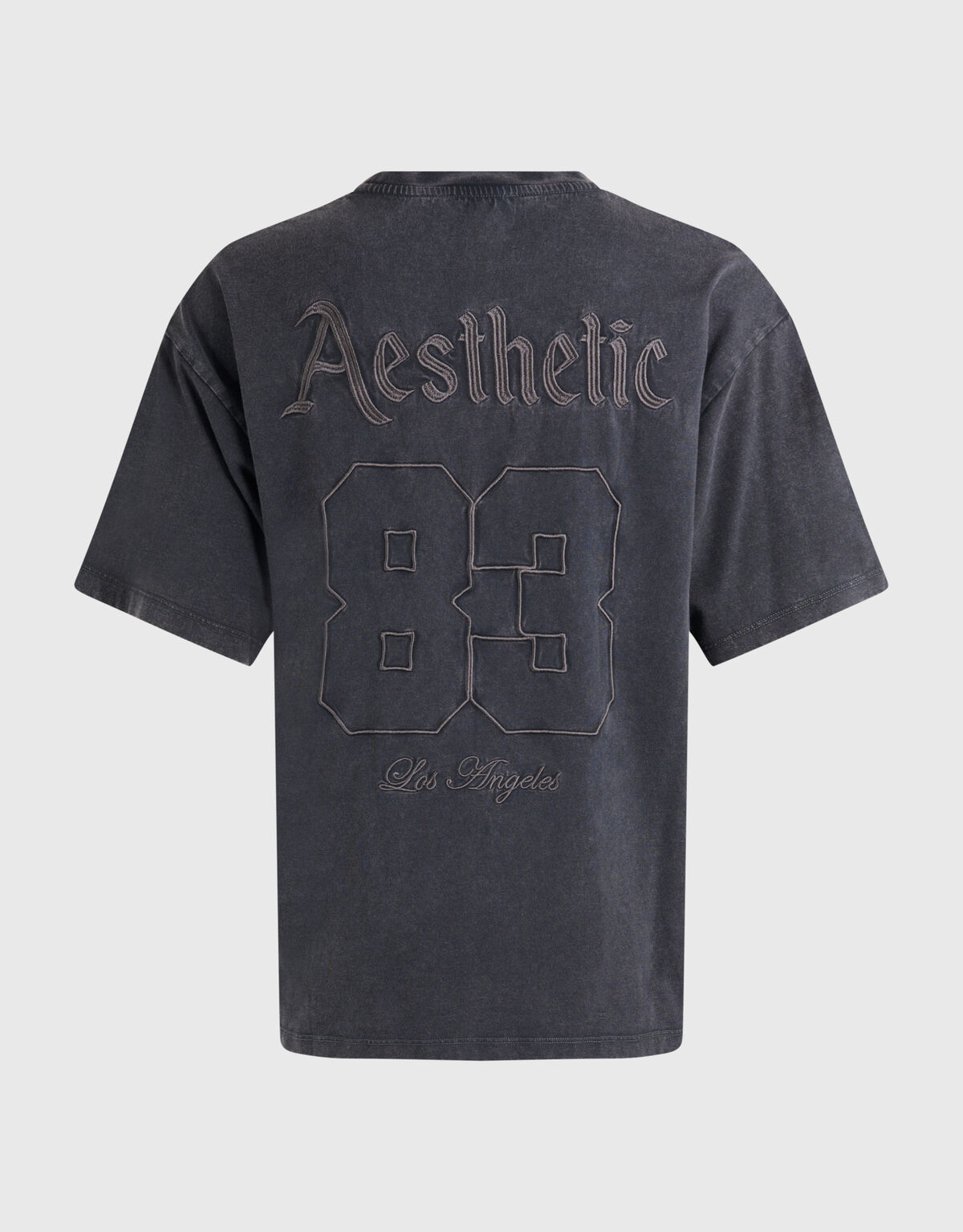 Aesthetic Washed T-shirt Donkergrijs SHOEBY WOMEN