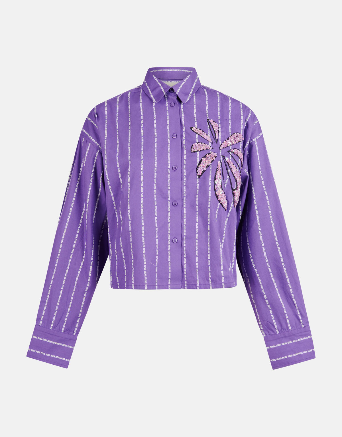 Pinstripe Blouse Paars SHOEBY WOMEN