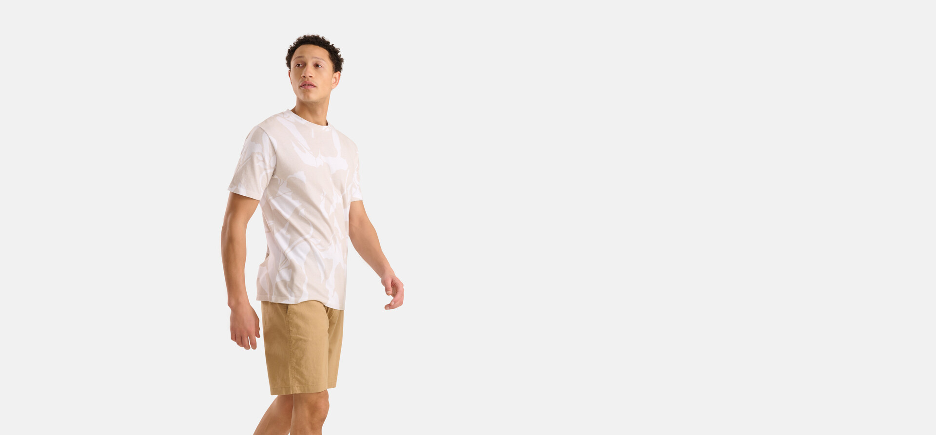 Waterprint T-shirt Beige SHOEBY MEN