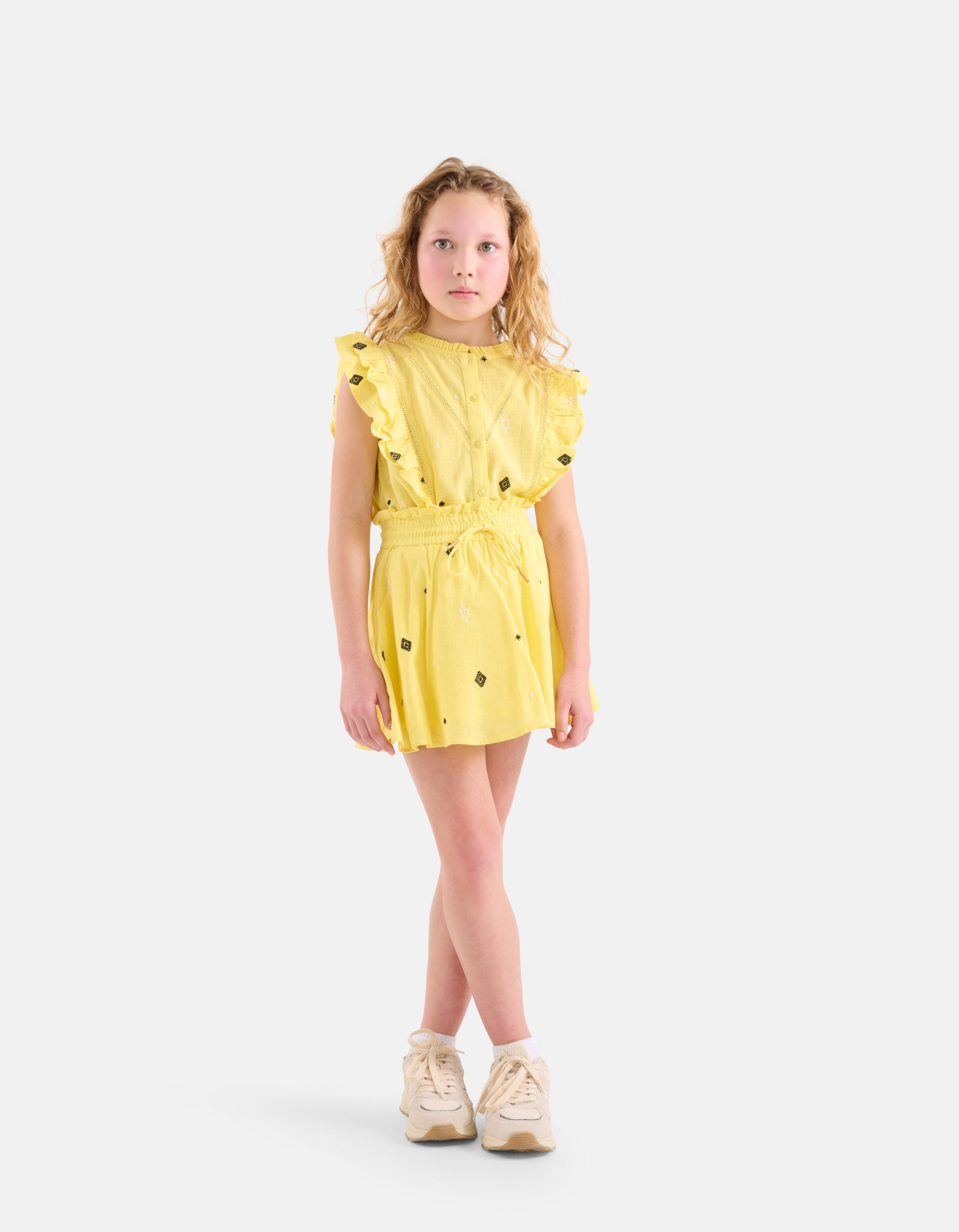 Embroidery Rok Geel SHOEBY GIRLS
