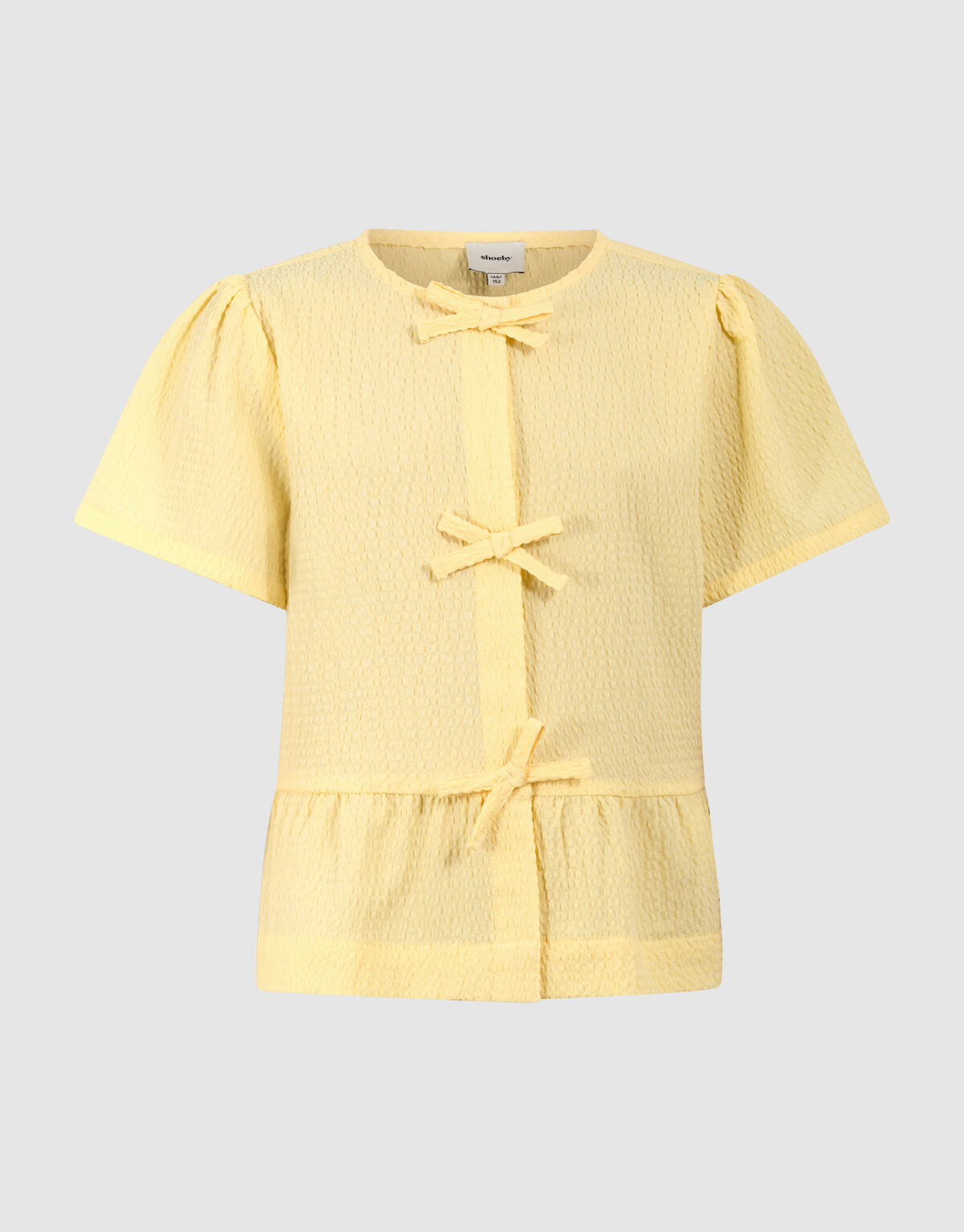 Strik Stripe Blouse Lichtgeel SHOEBY GIRLS