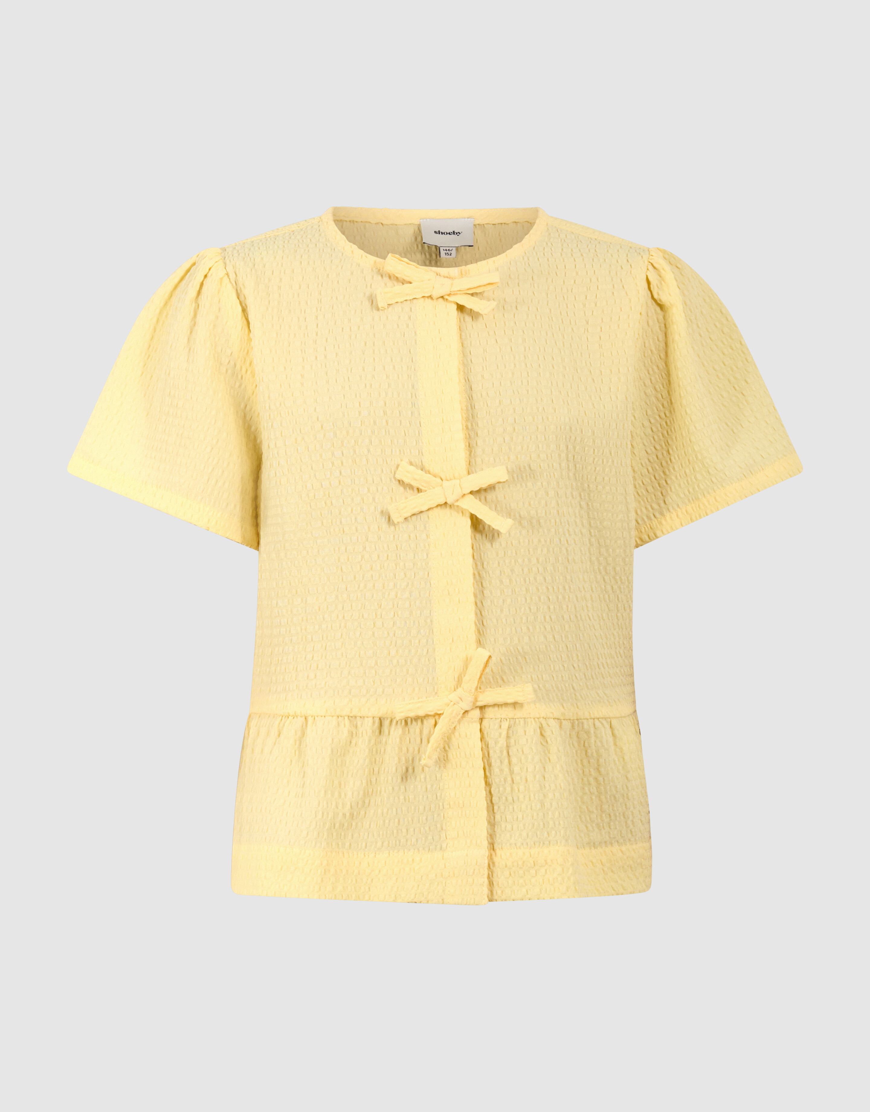 Strik Stripe Blouse Lichtgeel SHOEBY GIRLS