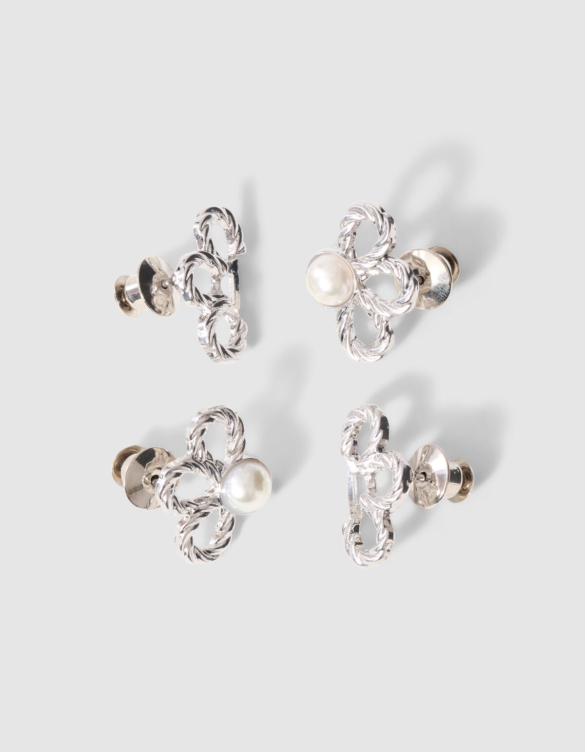 Flower Jeans Pins Zilver SHOEBY ACCESSOIRES