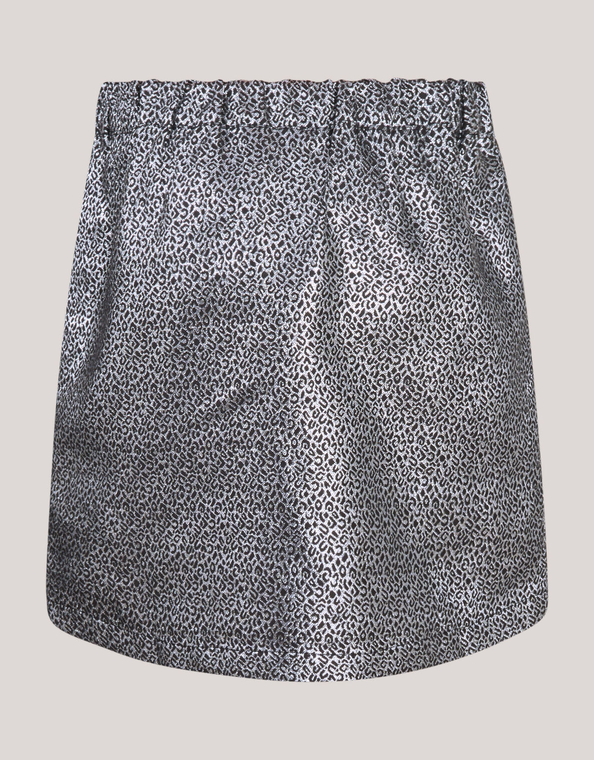 Jacquard Strik Mini Rok Zilver SHOEBY GIRLS