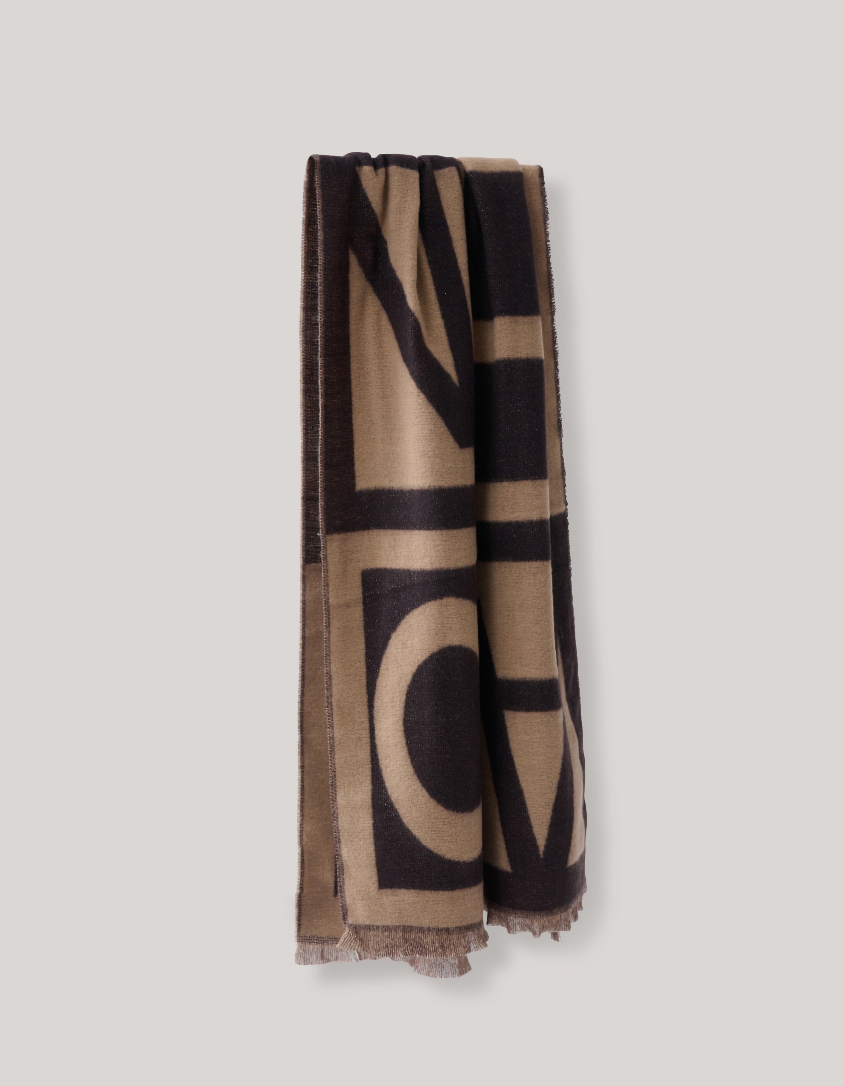 Lurex Sjaal Bruin SHOEBY ACCESSOIRES