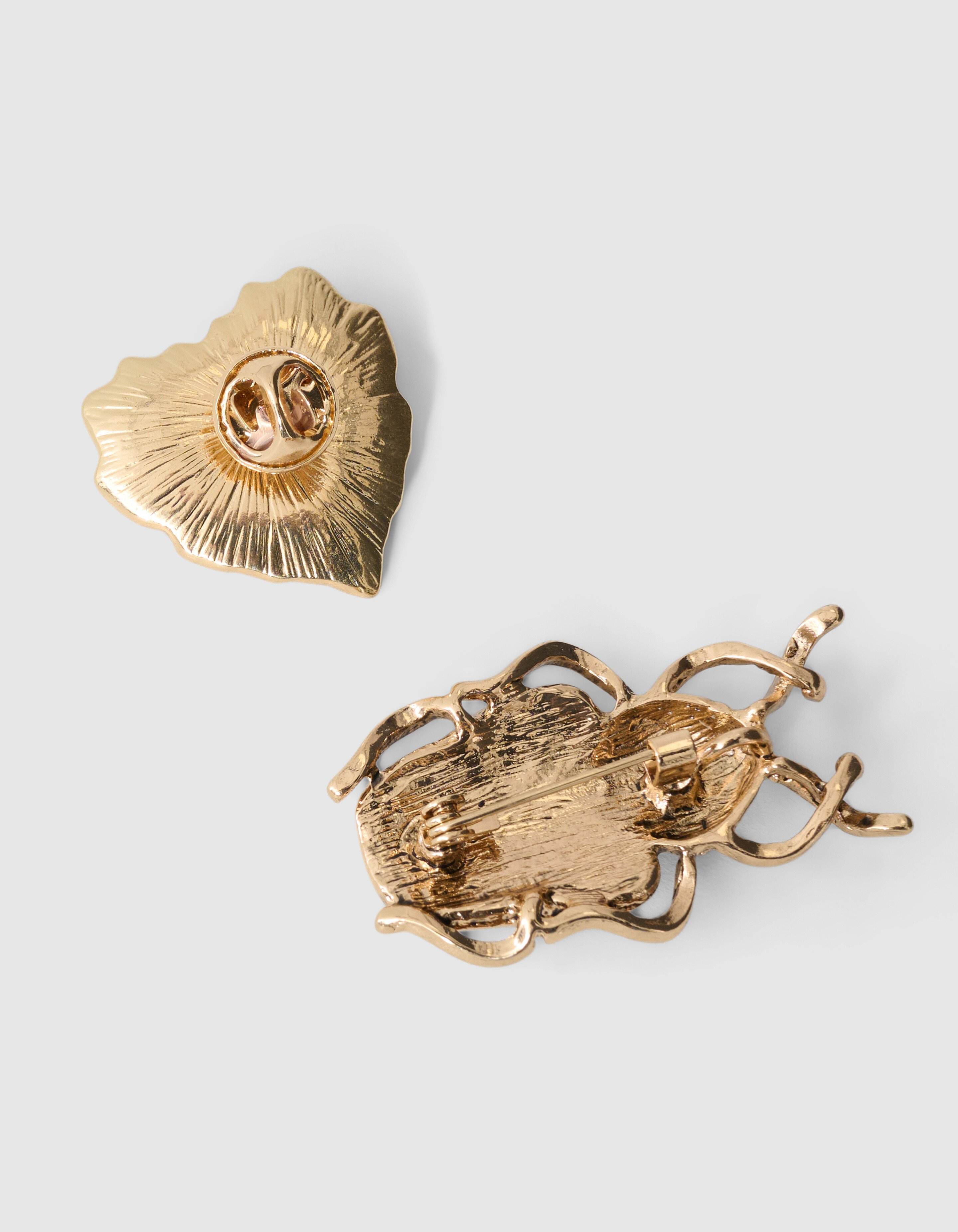 Beetle Heart Broche Set Goud SHOEBY ACCESSOIRES