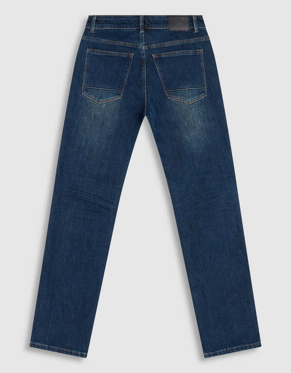 Slim Straight Fit Jeans Donkerblauw L32 SHOEBY MEN