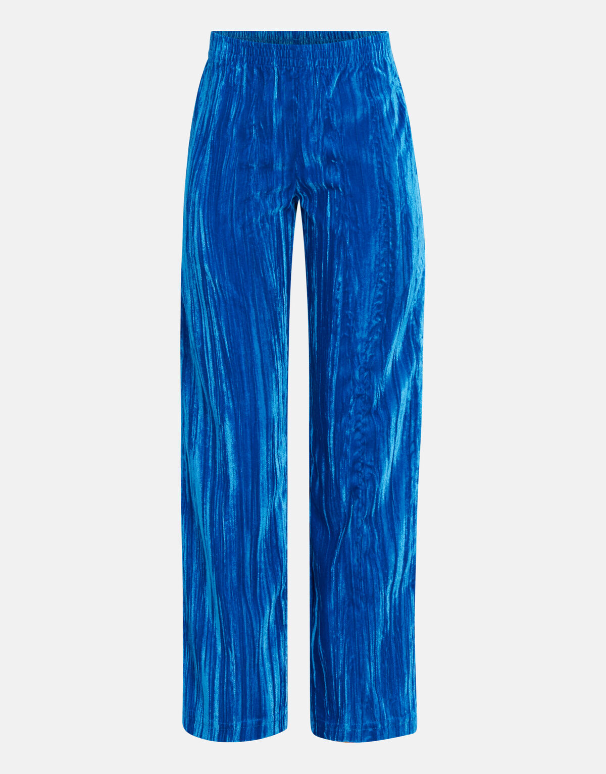 Velvet Wide Leg Broek Blauw SHOEBY GIRLS
