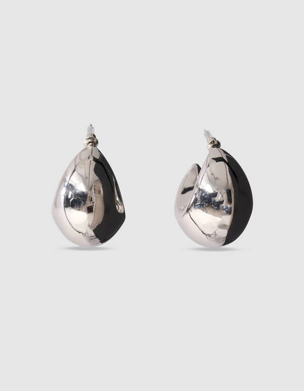 Bulky Big Hoop Oorbellen Zilver SHOEBY ACCESSOIRES