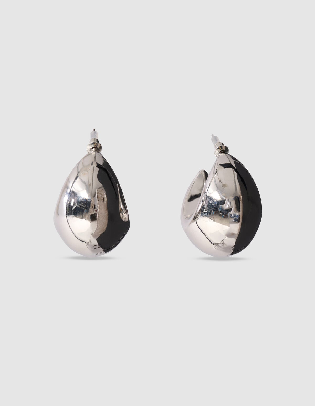 Bulky Big Hoop Oorbellen Zilver SHOEBY ACCESSOIRES