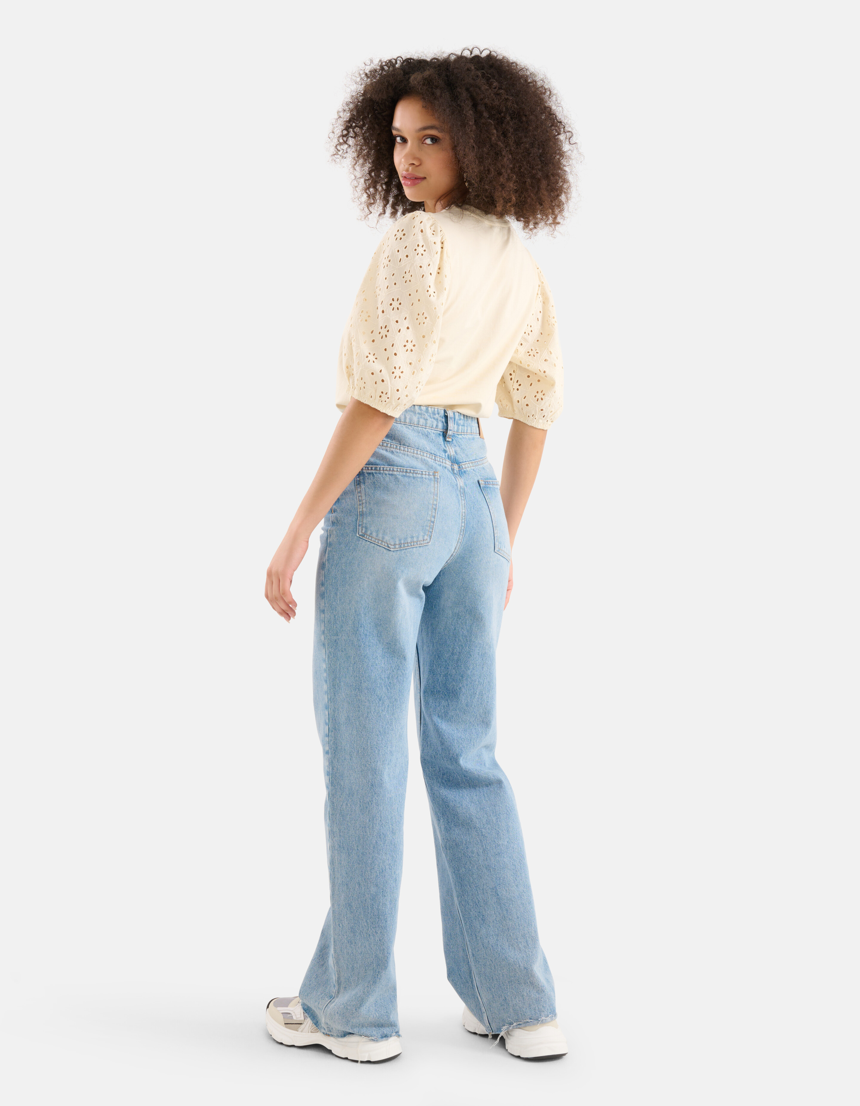 Embroidery Top Gebroken Wit SHOEBY WOMEN