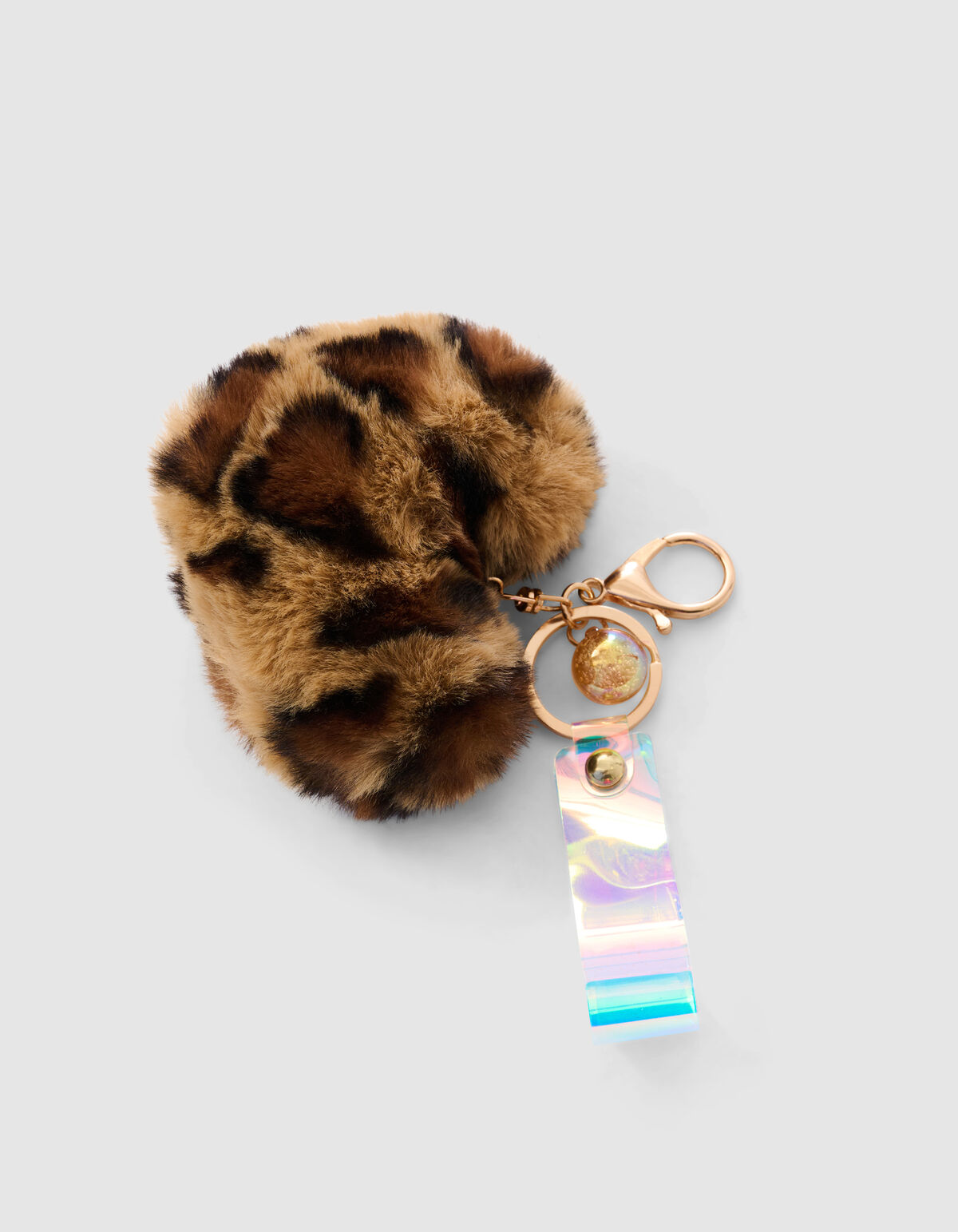 Fur Leopard Sleutelhanger Bruin SHOEBY ACCESSOIRES