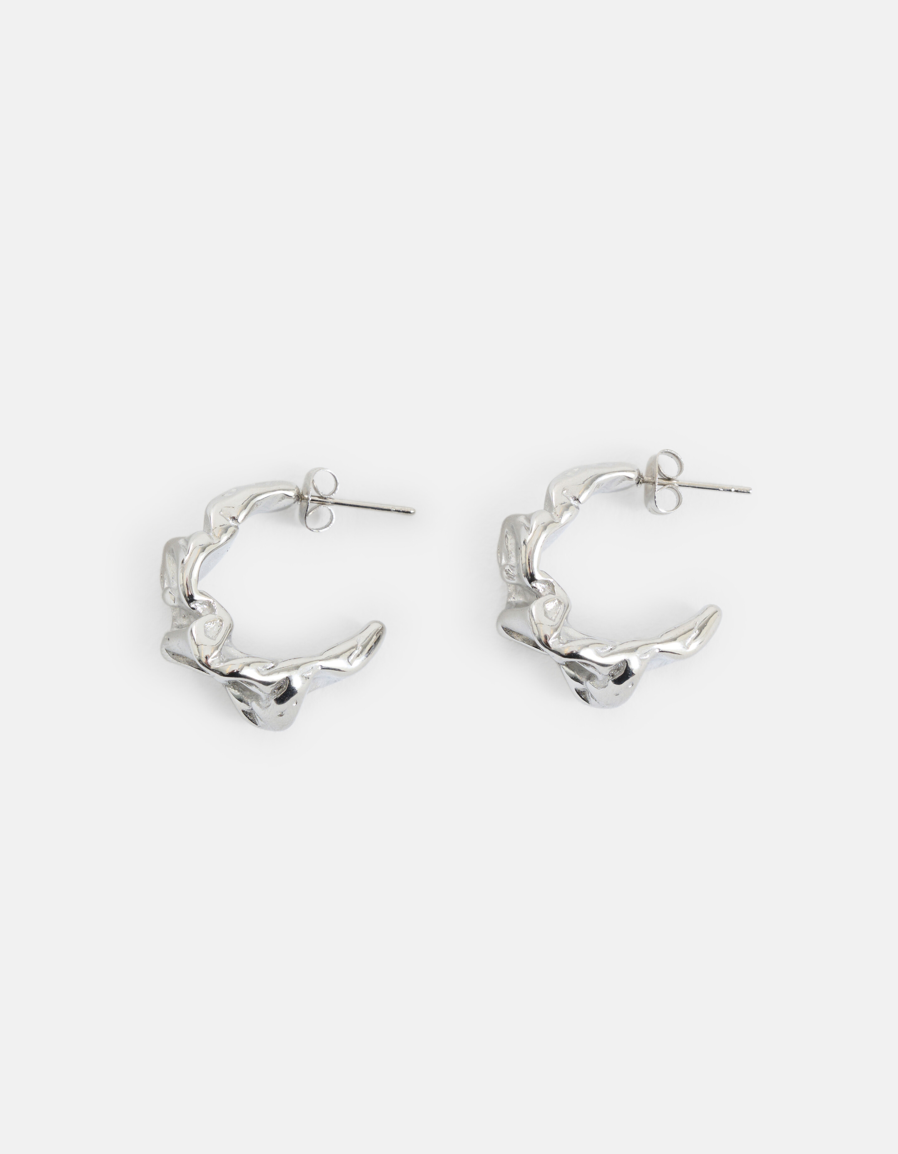 Bulky Hoops Oorbellen Zilver SHOEBY ACCESSOIRES