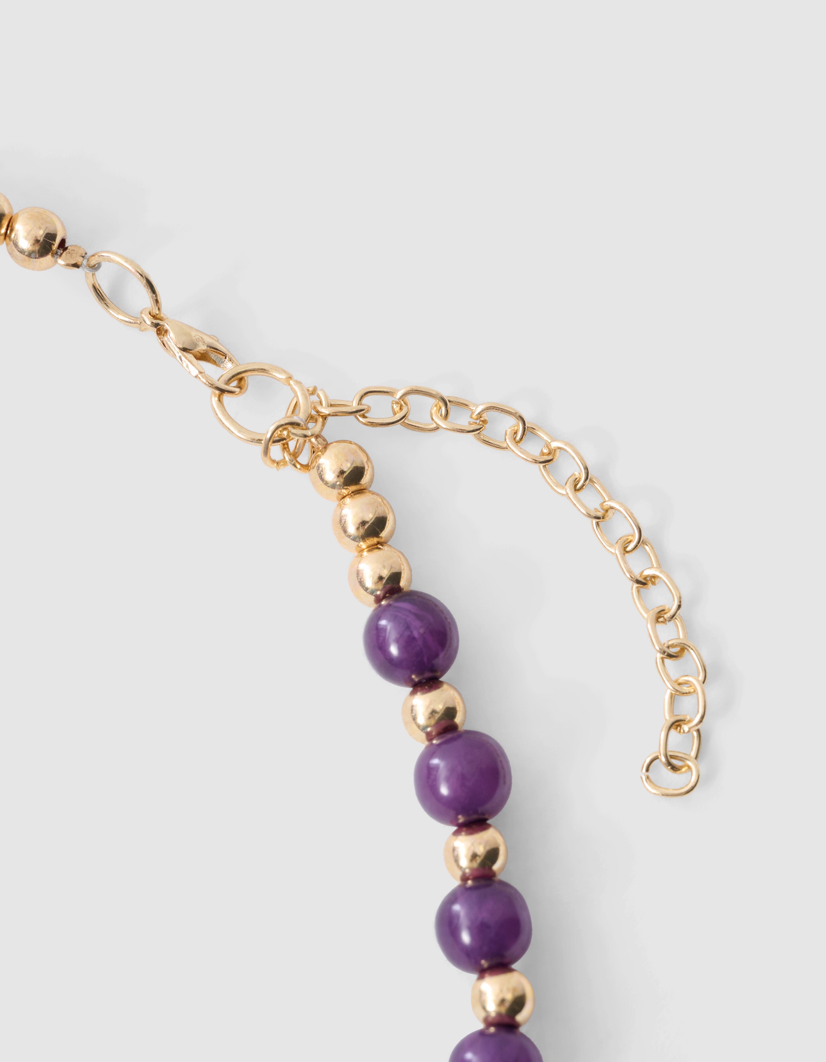 Beaded Ketting Donkerpaars SHOEBY WOMEN