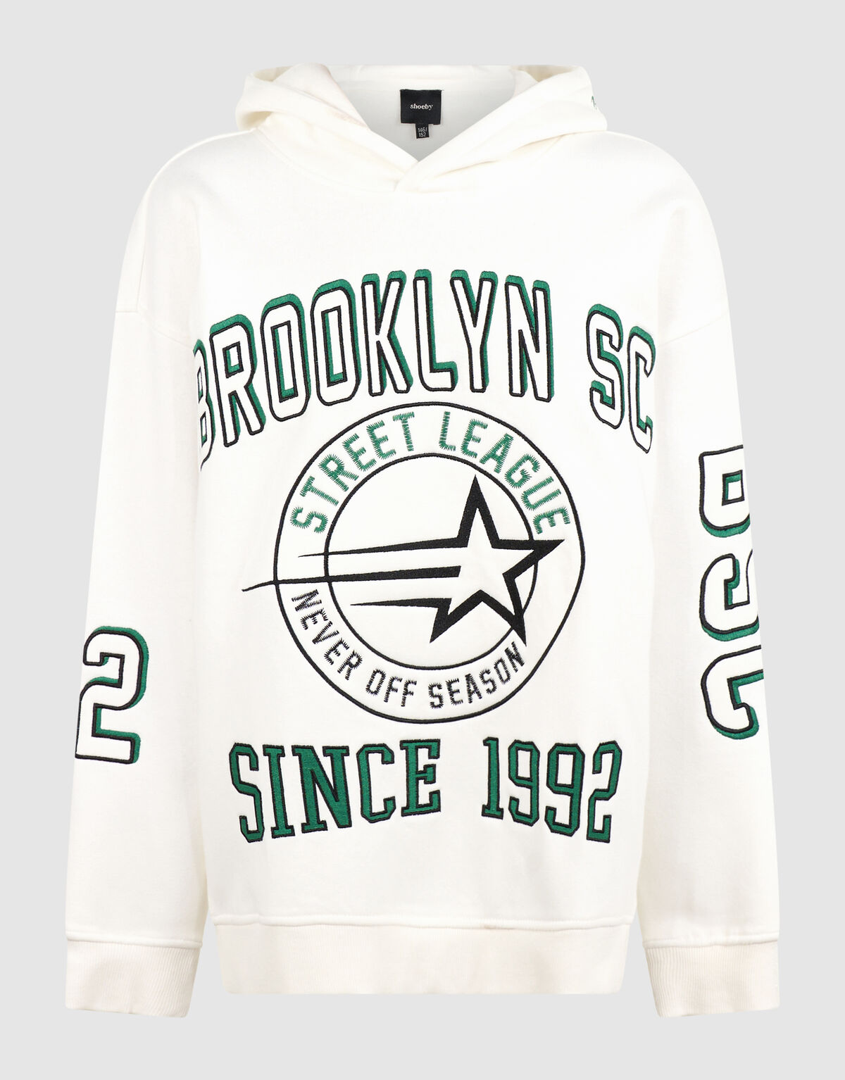 Brooklyn Oversized Hoodie Wit SHOEBY BOYS
