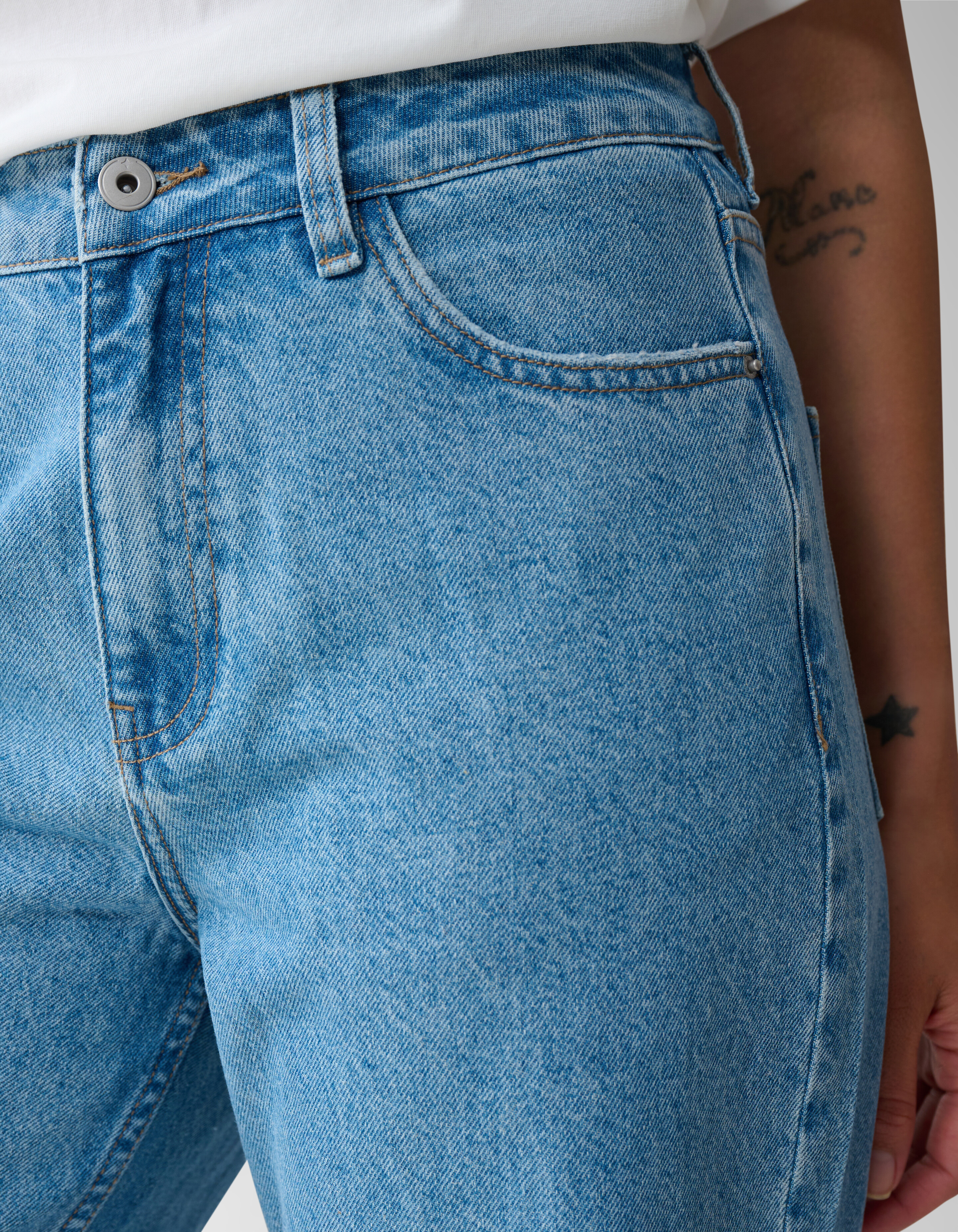 Wide Leg Fit Jeans Mediumstone SHOEBY WOMEN