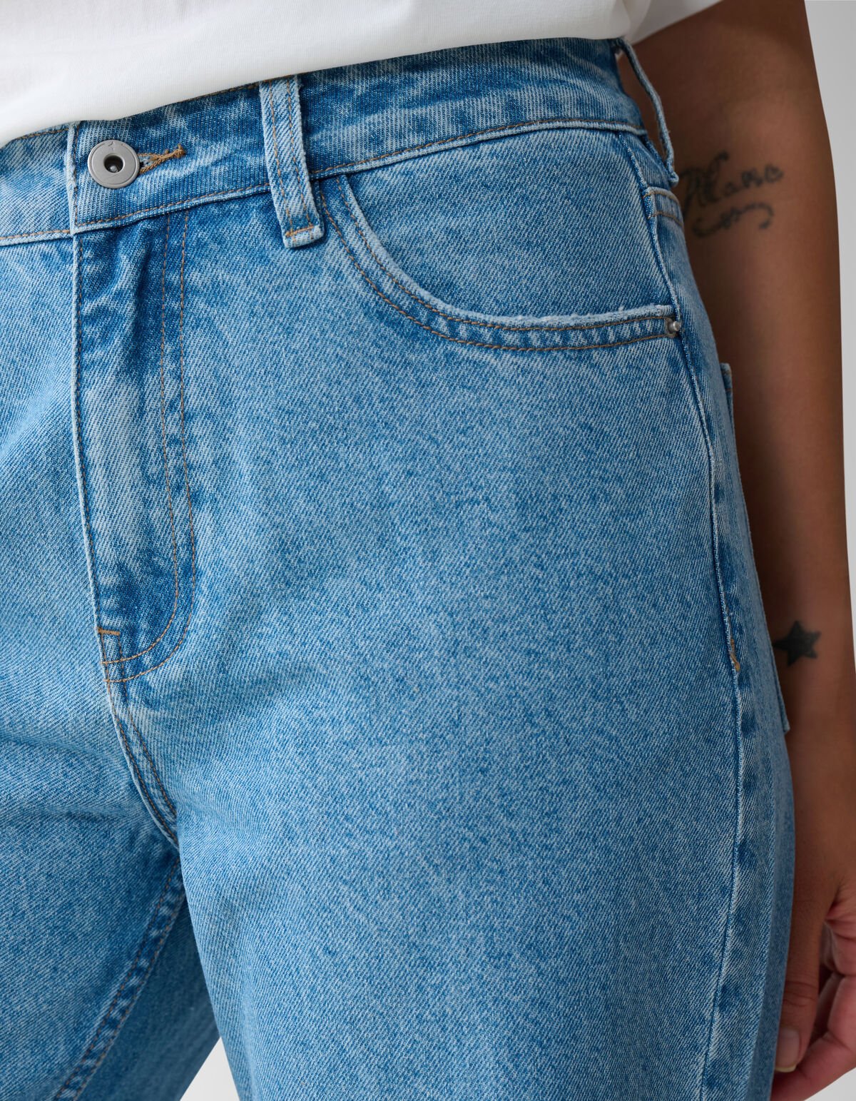 Wide Leg Fit Jeans Mediumstone SHOEBY WOMEN