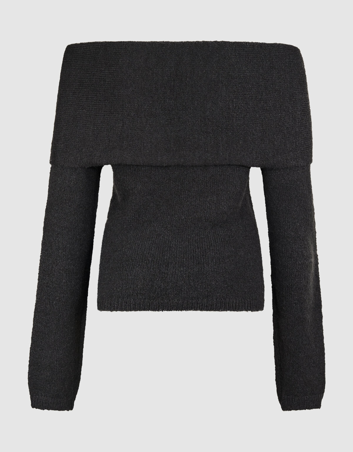 Off Shoulder Trui Donkergrijs SHOEBY WOMEN