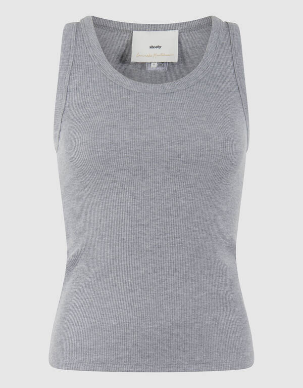 Rib Top Lichtgrijs By Lonneke SHOEBY WOMEN