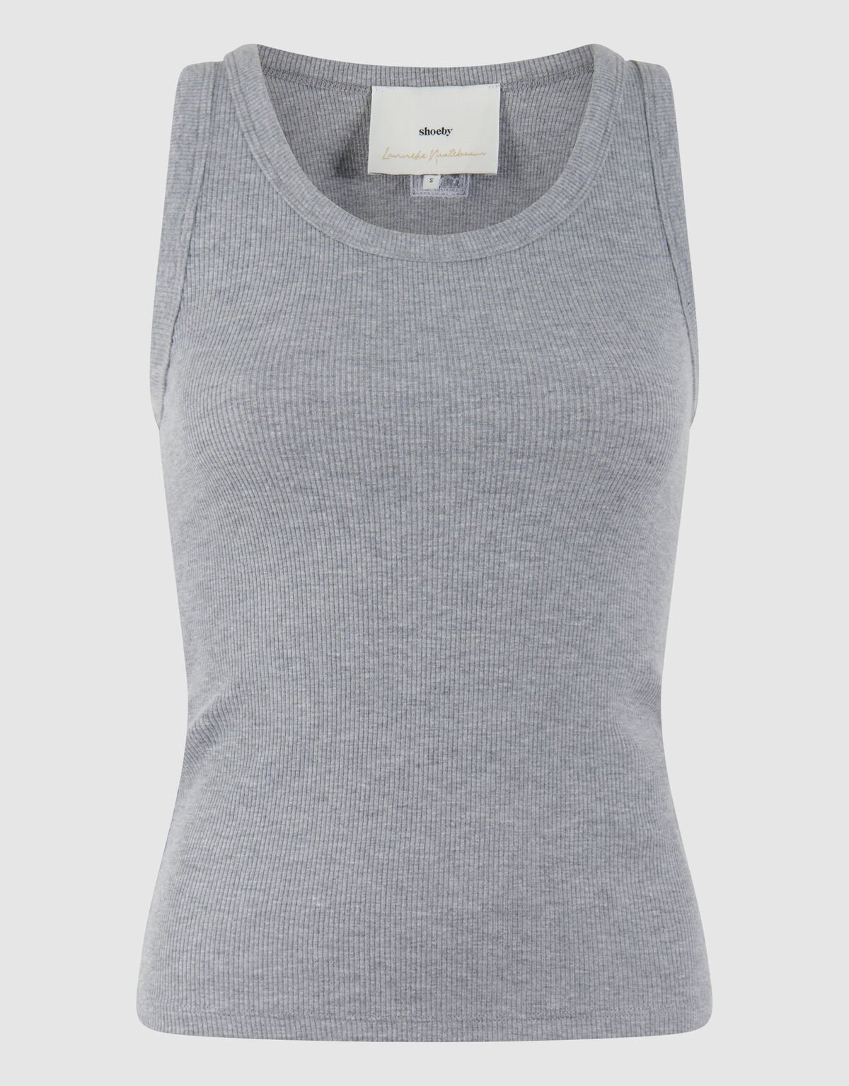 Rib Top Lichtgrijs By Lonneke SHOEBY WOMEN