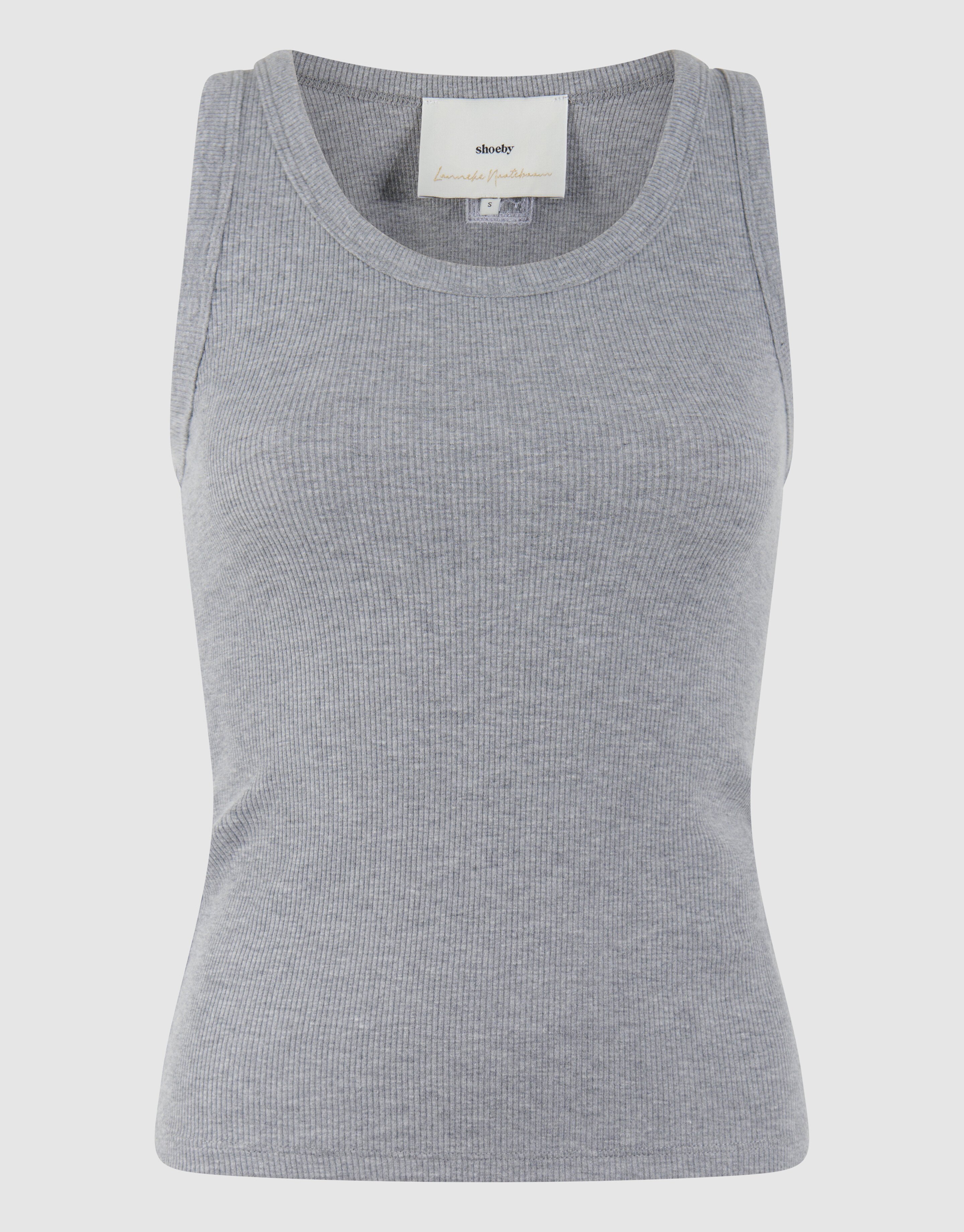 Rib Top Lichtgrijs By Lonneke SHOEBY WOMEN