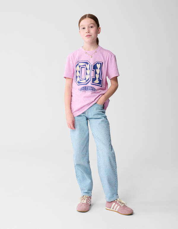 Athletics Artwork T-shirt Roze SHOEBY GIRLS