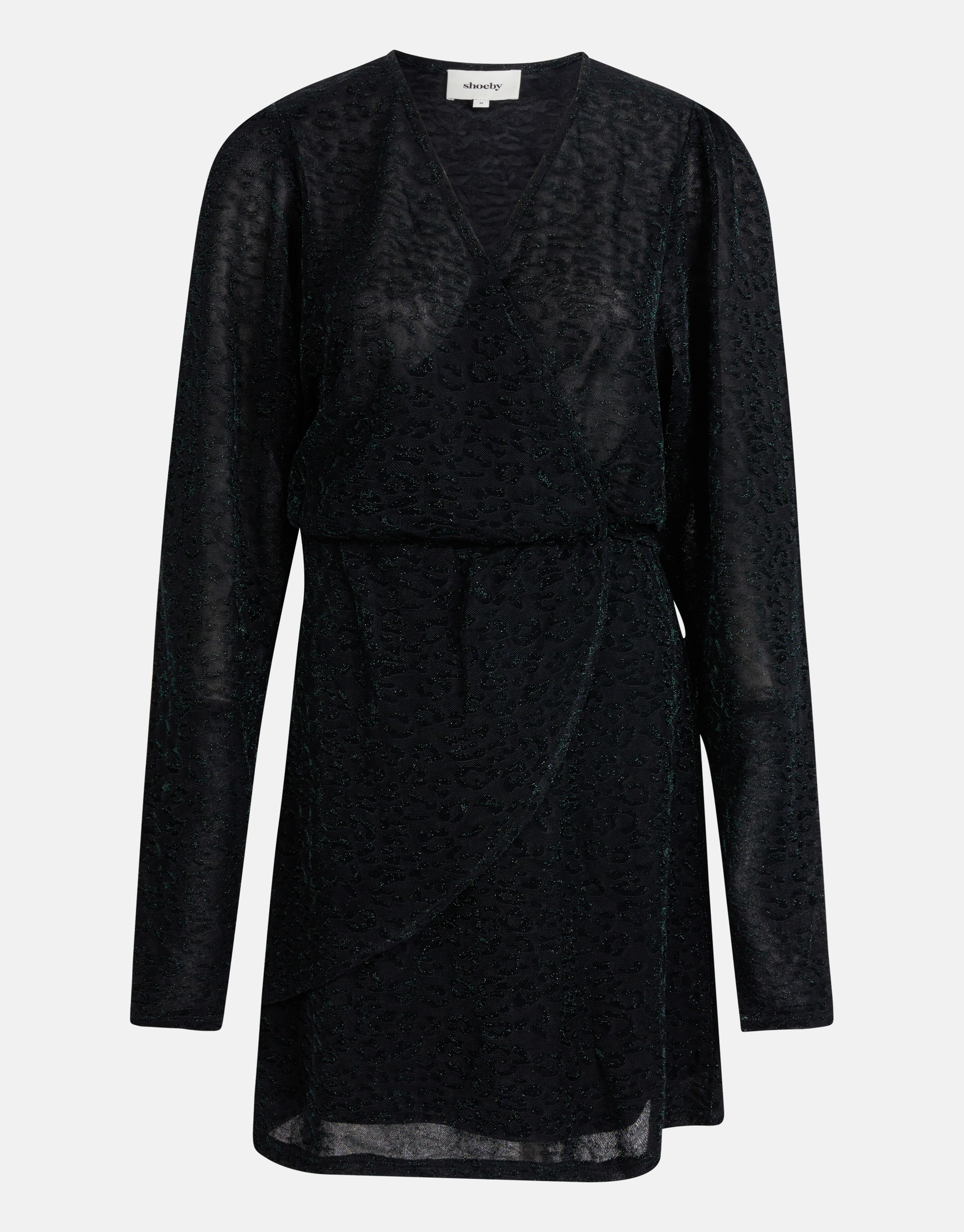 Lurex Jurk Donkergroen SHOEBY WOMEN