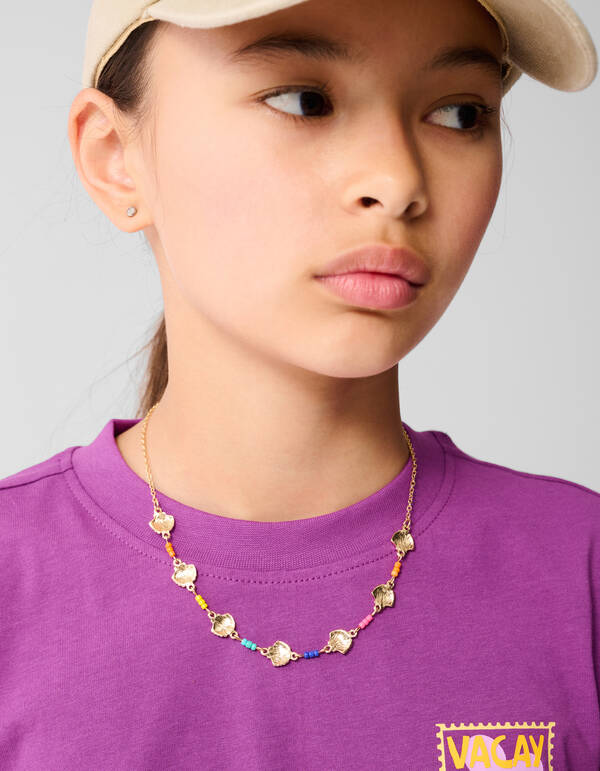 Vacay Artwork T-shirt Paars SHOEBY GIRLS