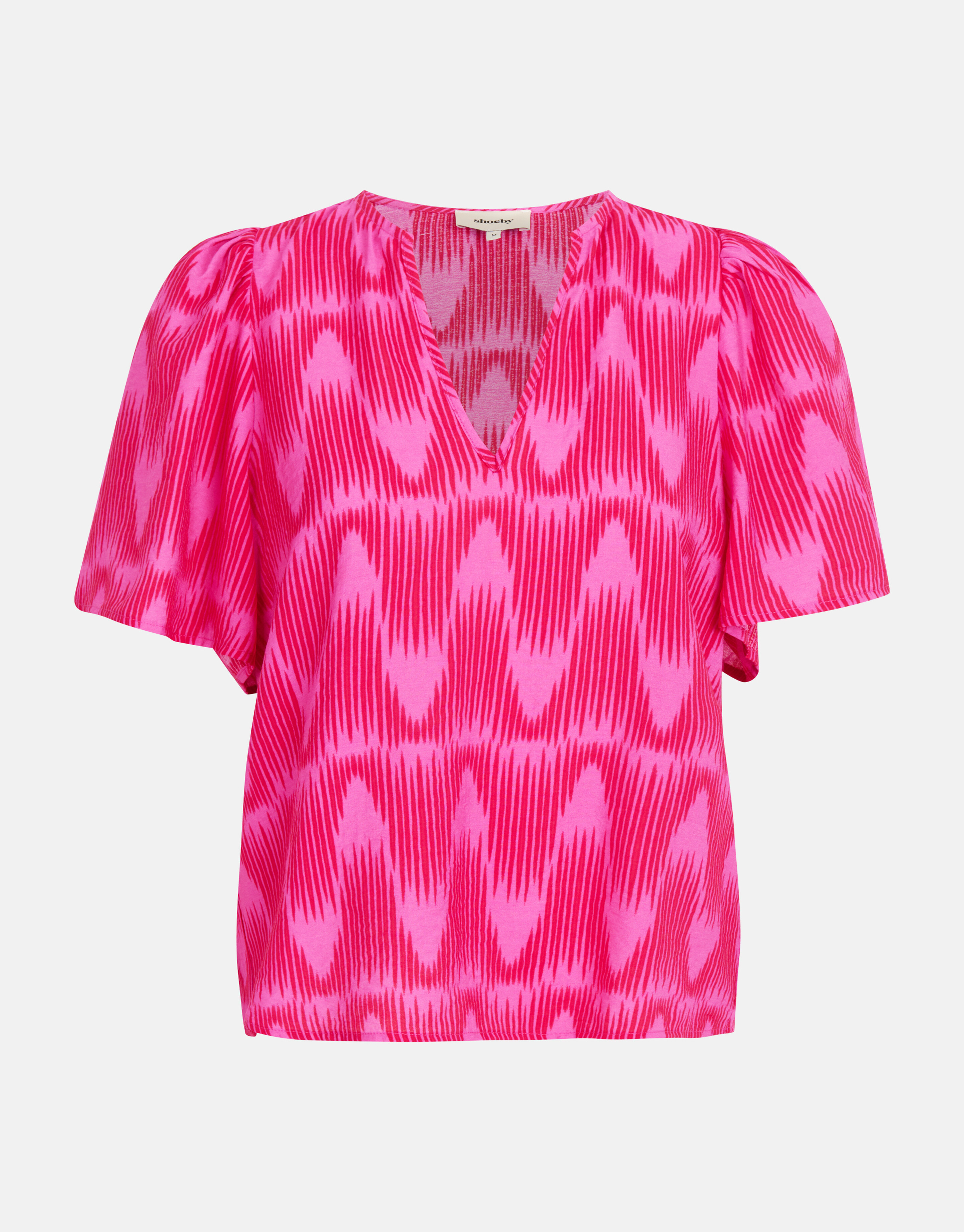 Grafische Print Top Roze SHOEBY WOMEN
