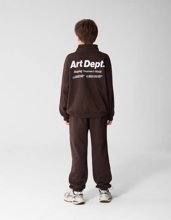 Art Dept Sweater Donkerbruin SHOEBY BOYS