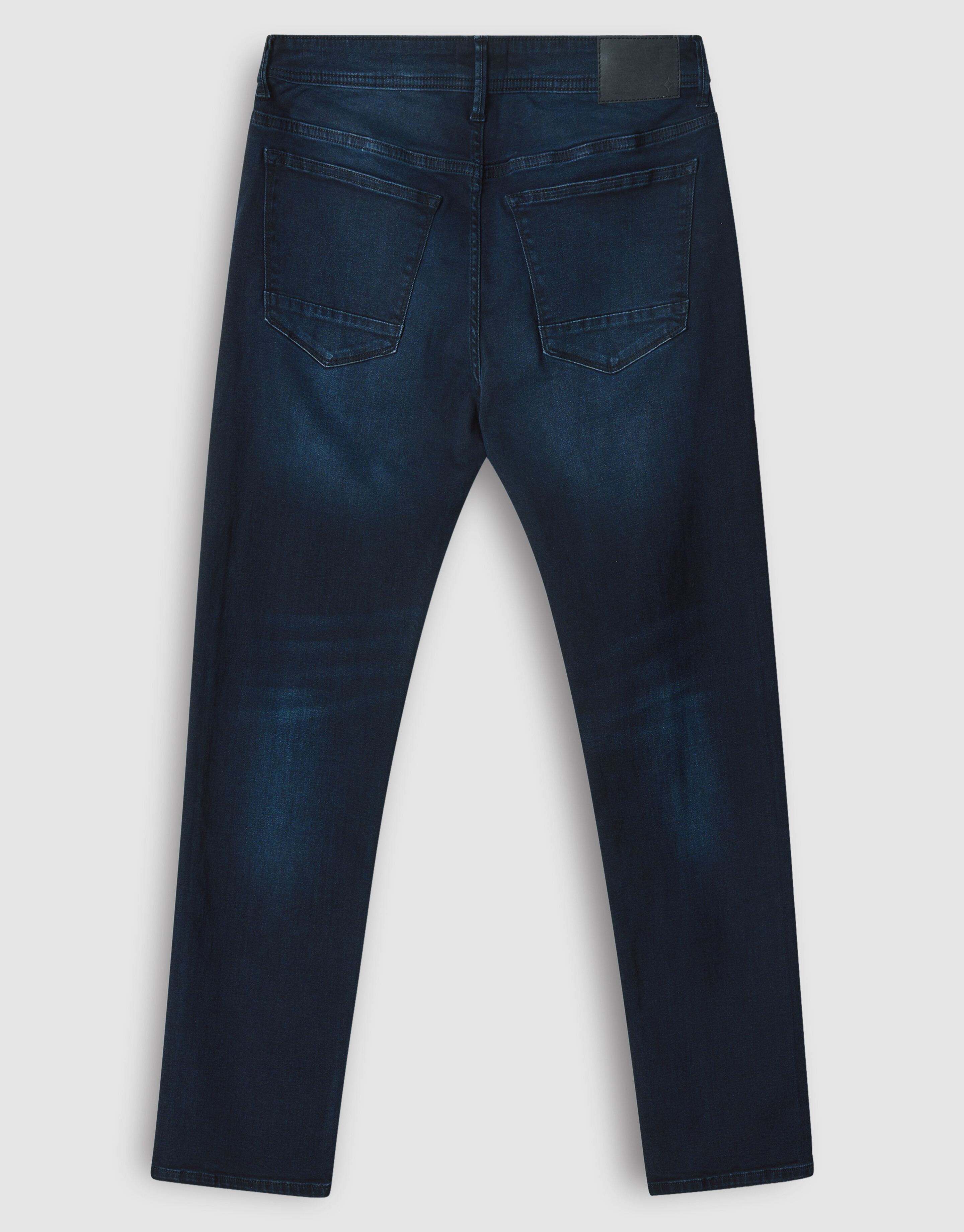 Straight Fit Jeans Blauw/Zwart L32 Refill