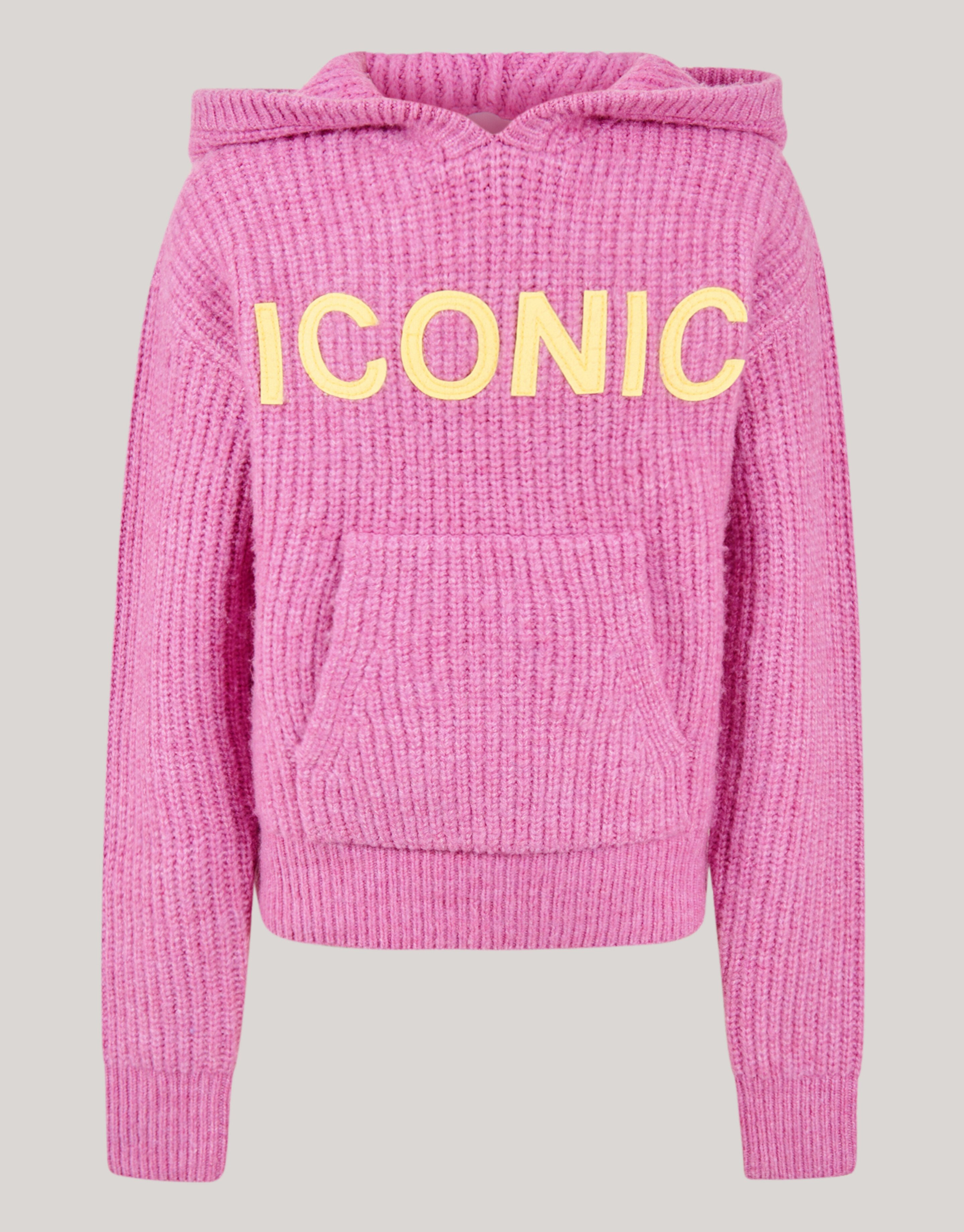 Artwork Gebreide Hoodie Roze SHOEBY GIRLS