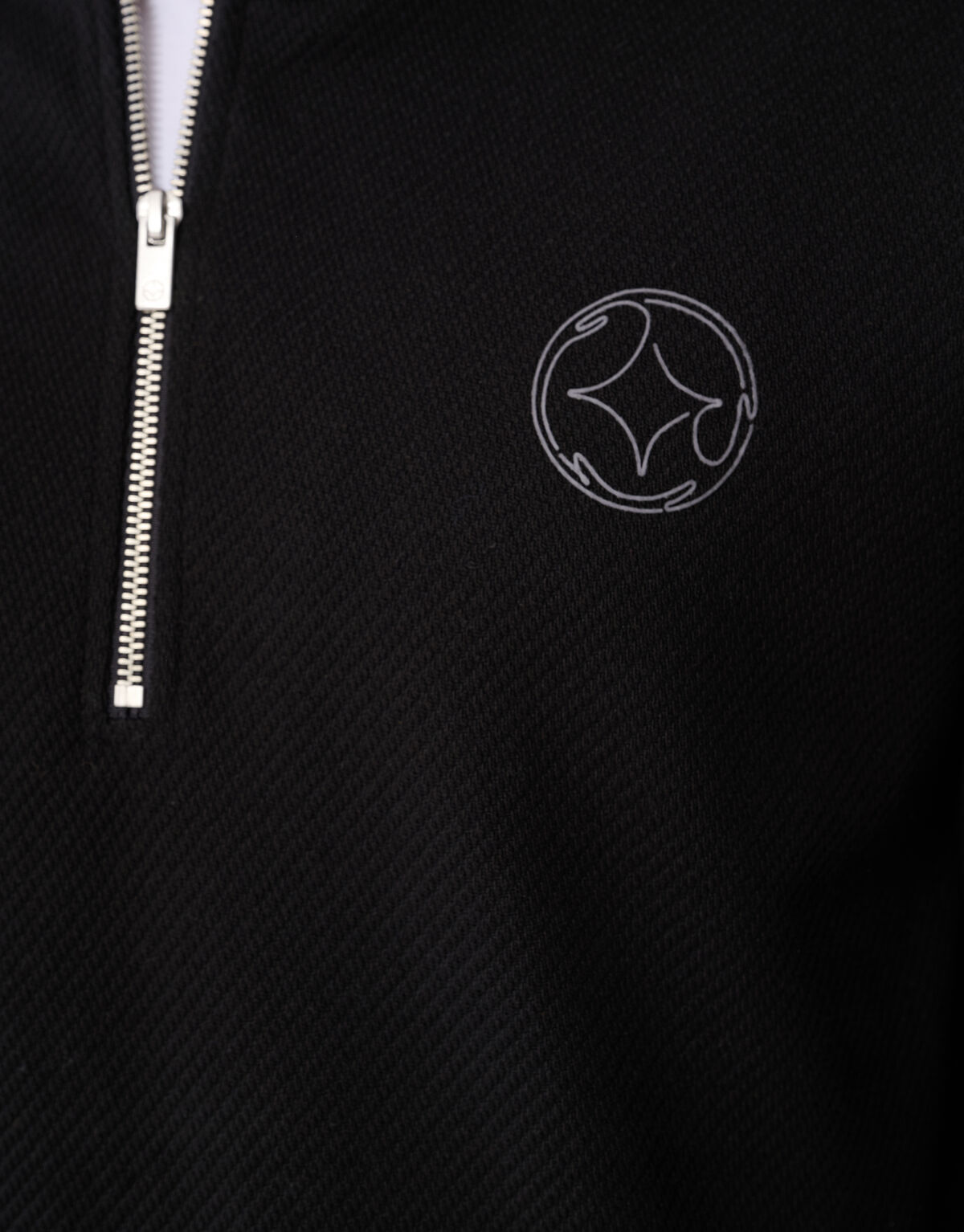 Half Zip Keper Sweater Zwart SHOEBY MEN