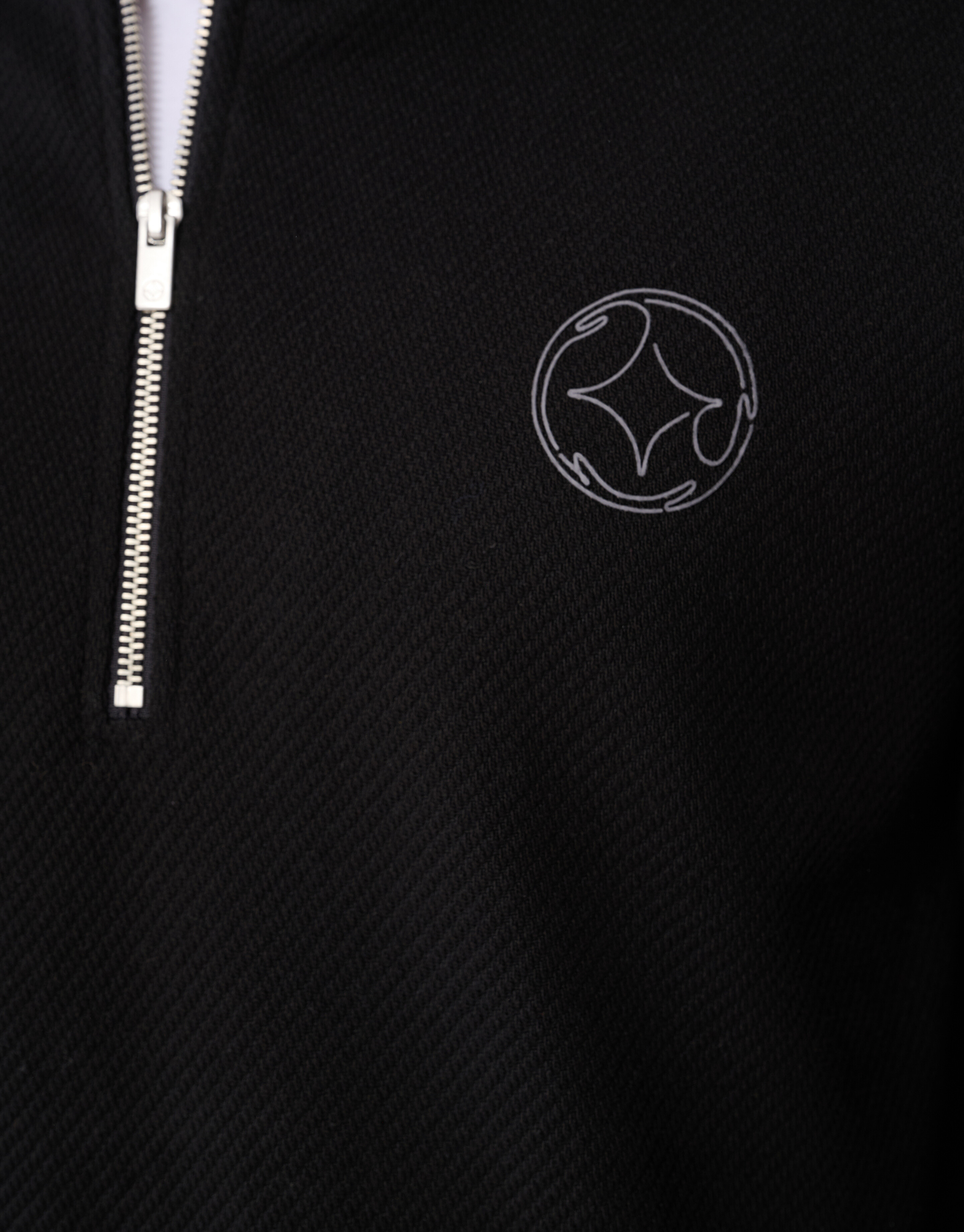 Half Zip Keper Sweater Zwart SHOEBY MEN