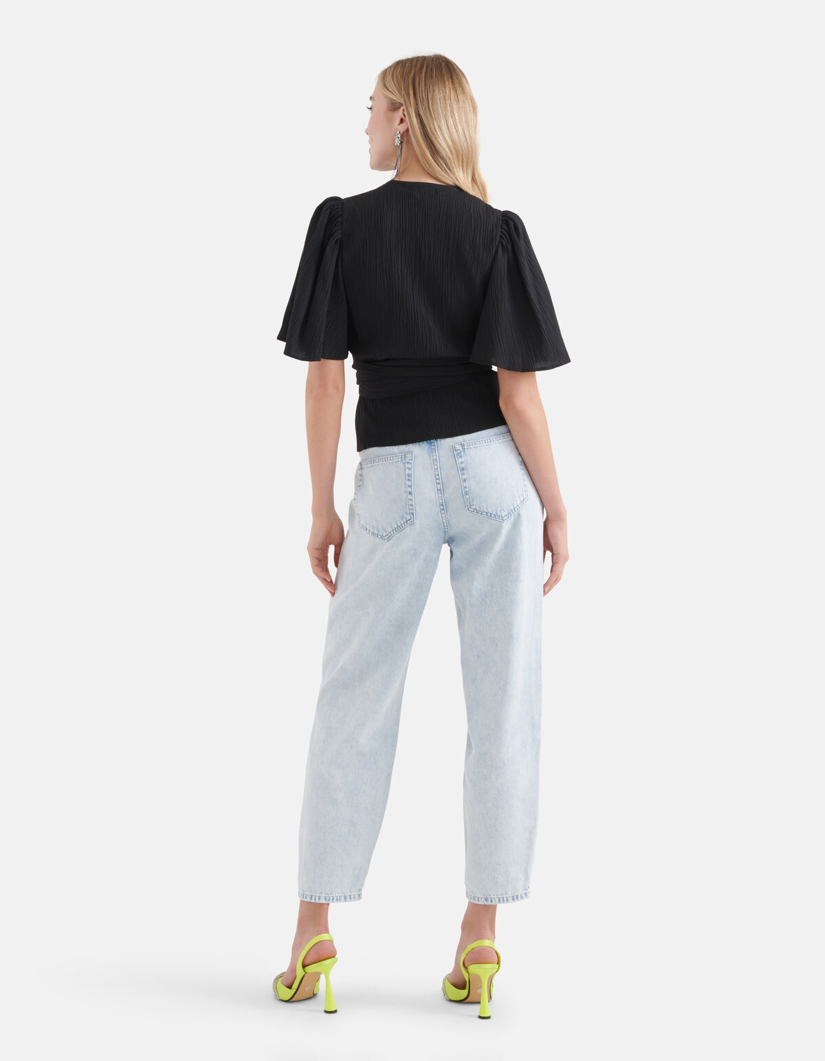 Wrap Top Zwart SHOEBY WOMEN