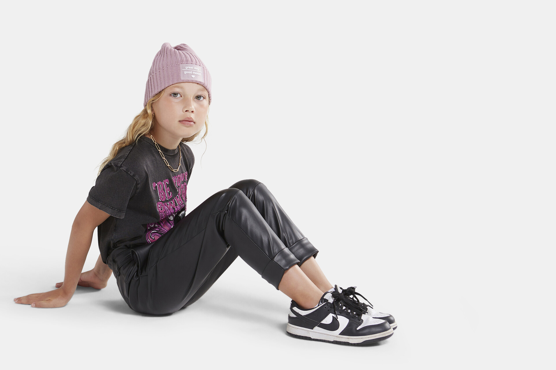 Vegan Leren Paperbag Broek SHOEBY GIRLS