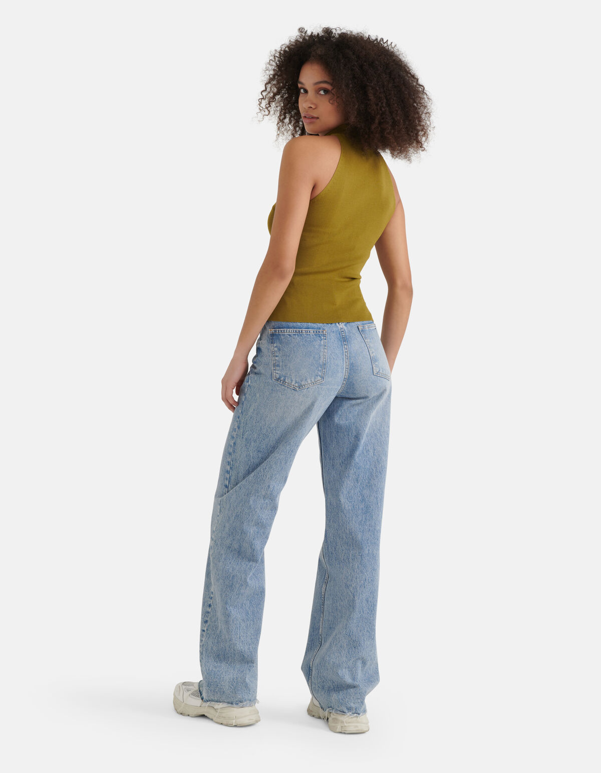 Halter Top Olijfgroen SHOEBY WOMEN