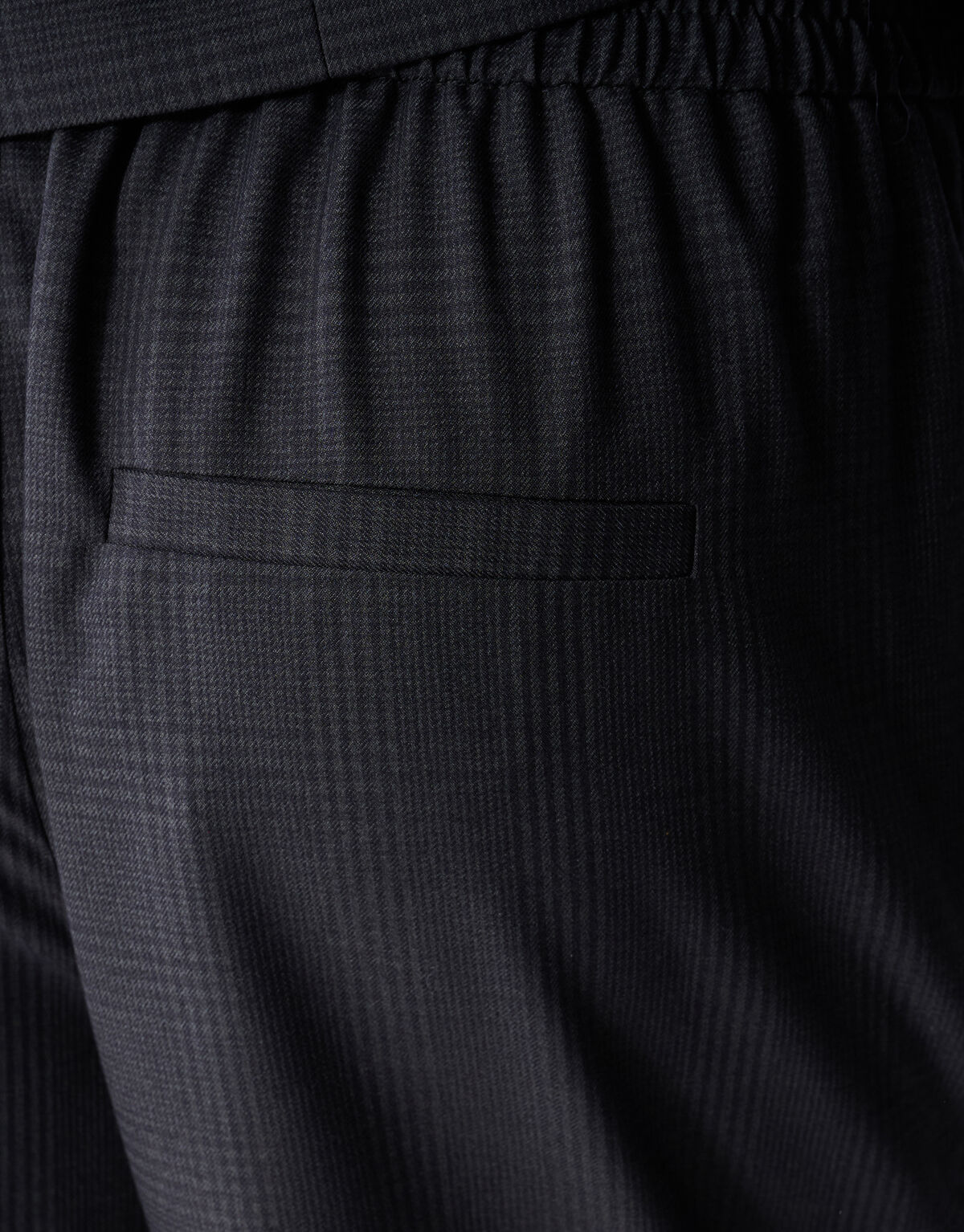 Ruiten Wide Leg Fit Broek Donkergrijs SHOEBY WOMEN