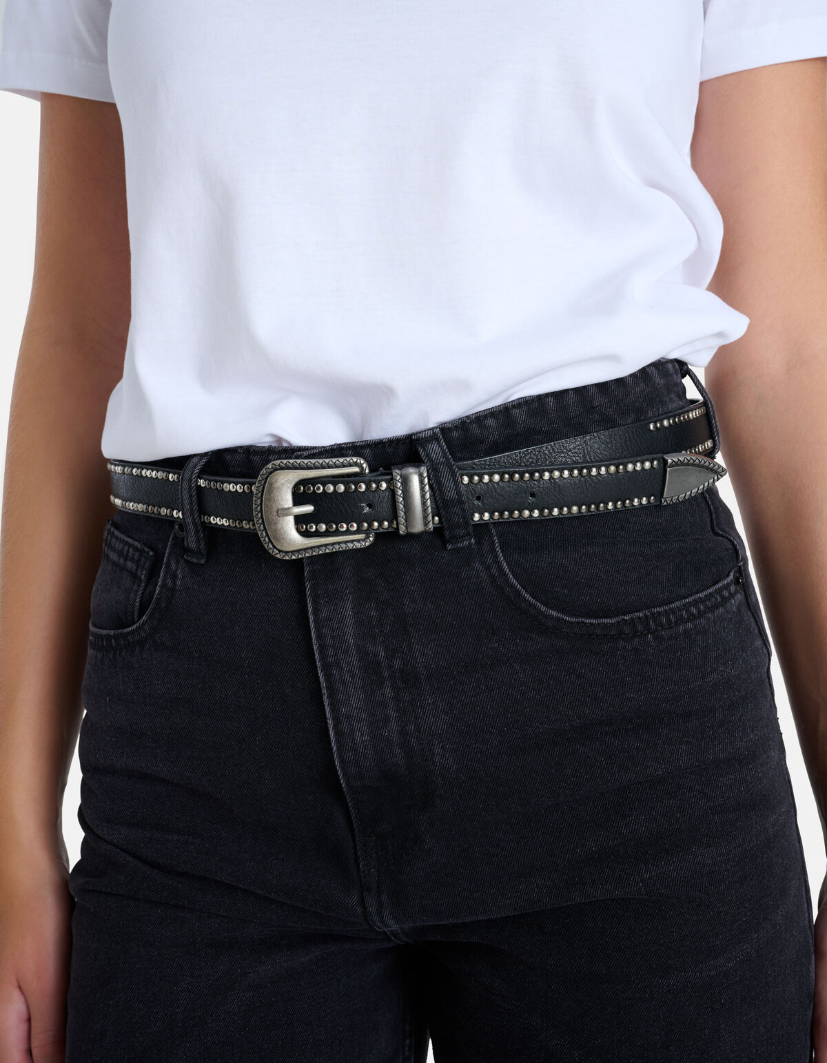 Studs Western Riem Zwart SHOEBY ACCESSOIRES