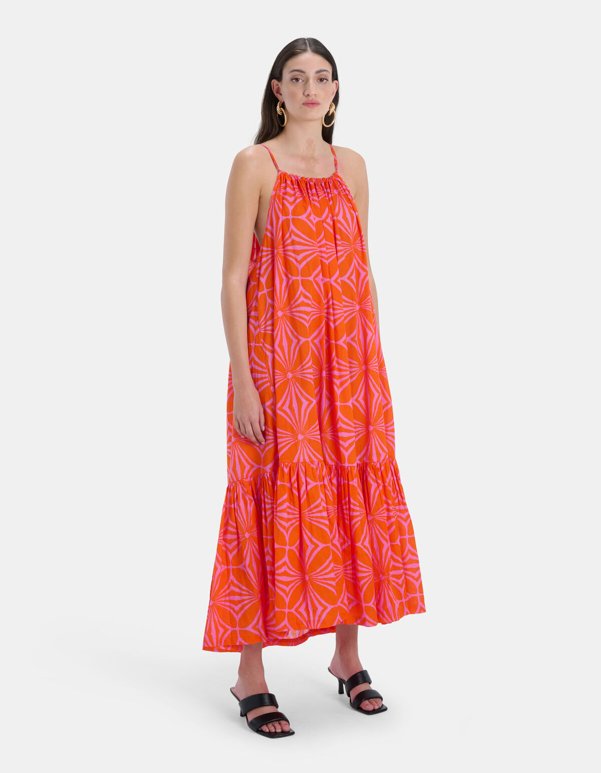 Voile Maxi Cami Jurk EKSEPT